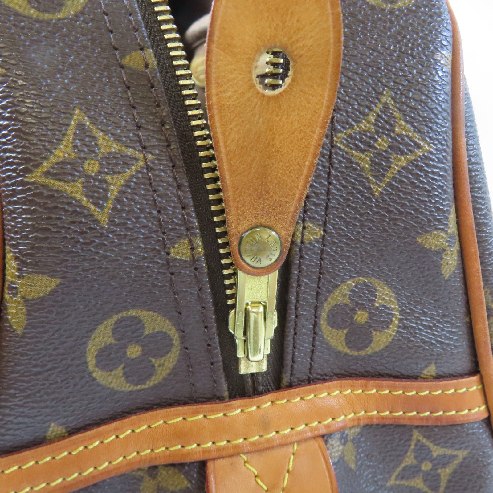 LOUIS VUITTON Monogram Montorgueil GM金扣肩背袋啡色