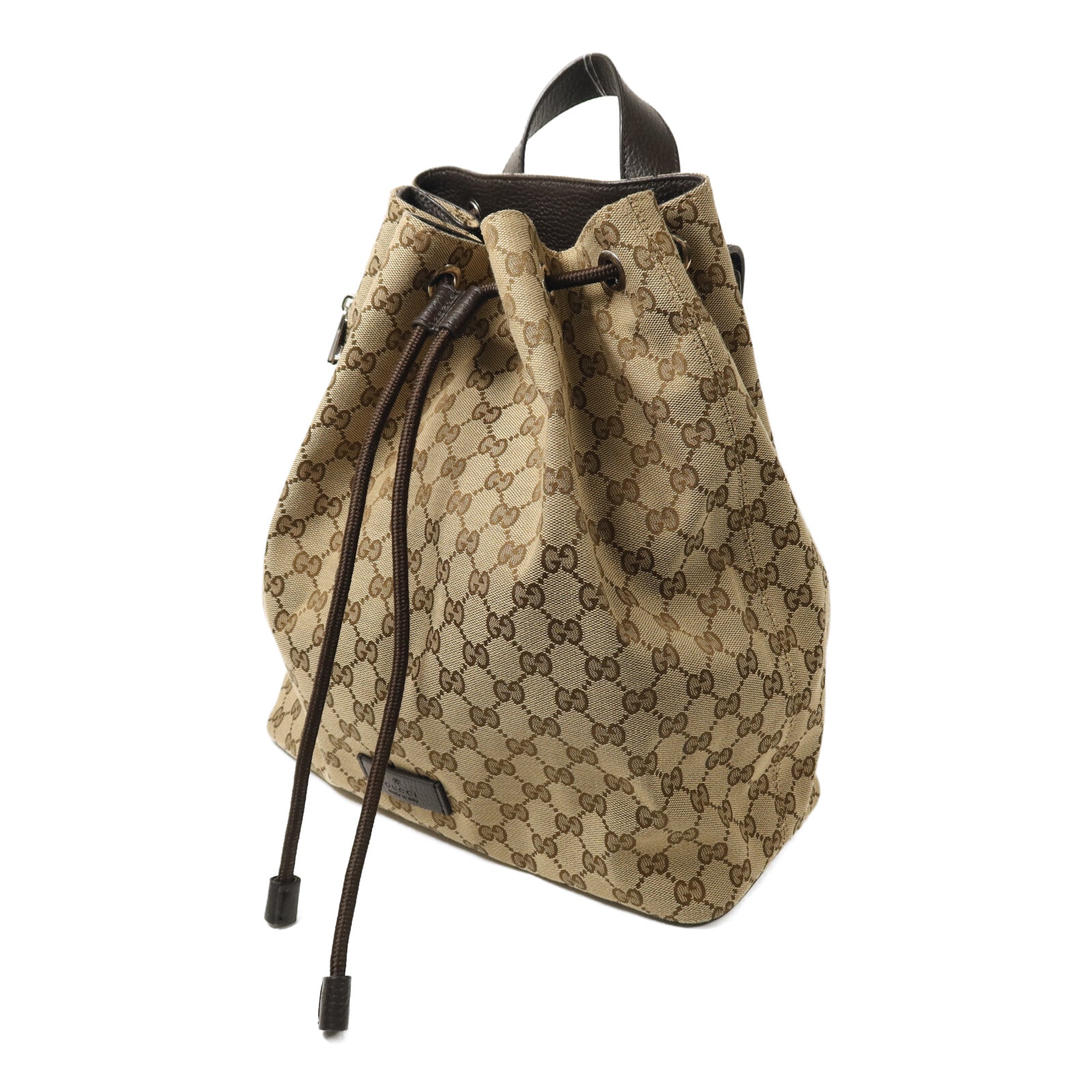 GUCCI 帆布Rucksack銀扣背包