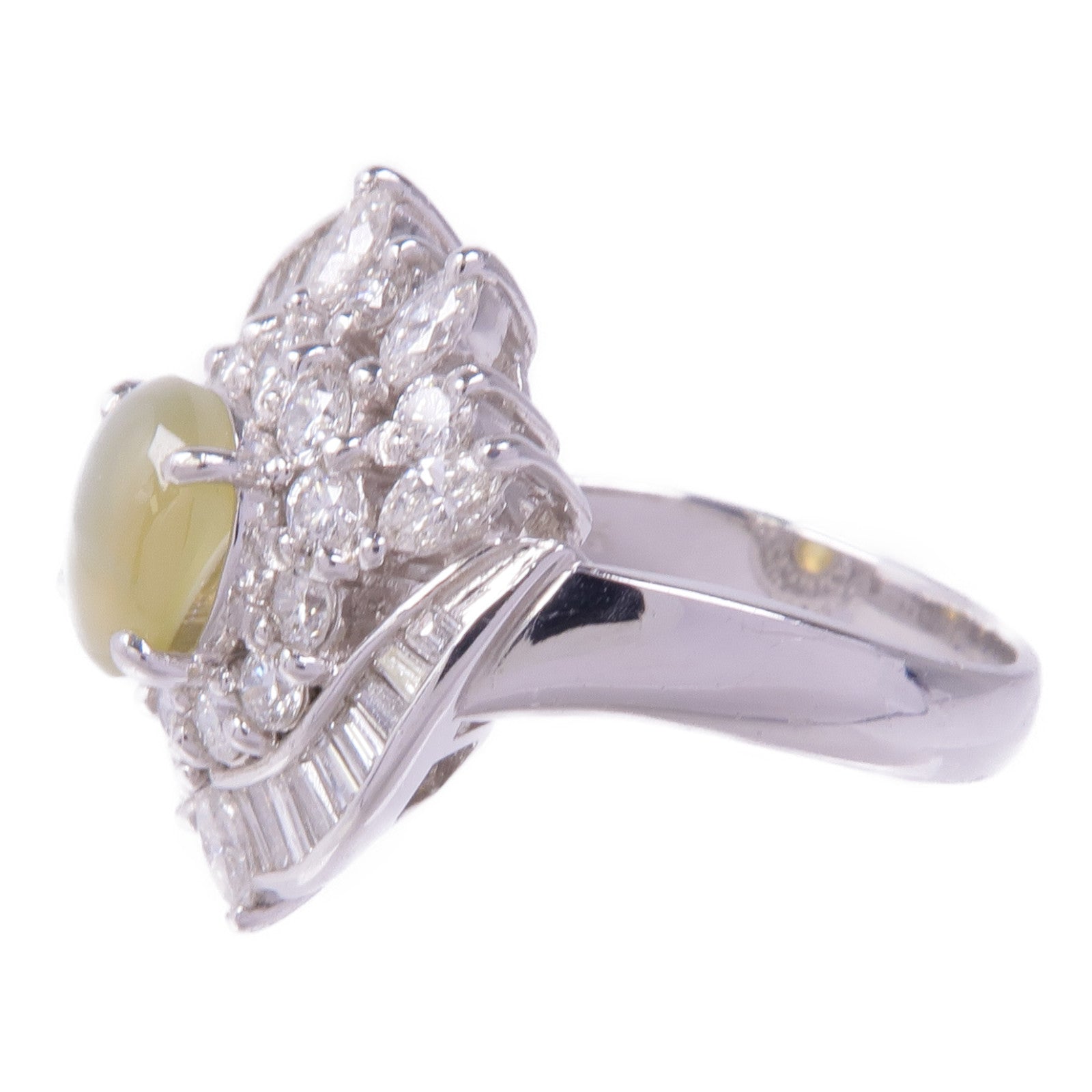 JEWELRY PT900鉑金Ruby Diamond Ring紅寶石/鑽石戒指US#6.25