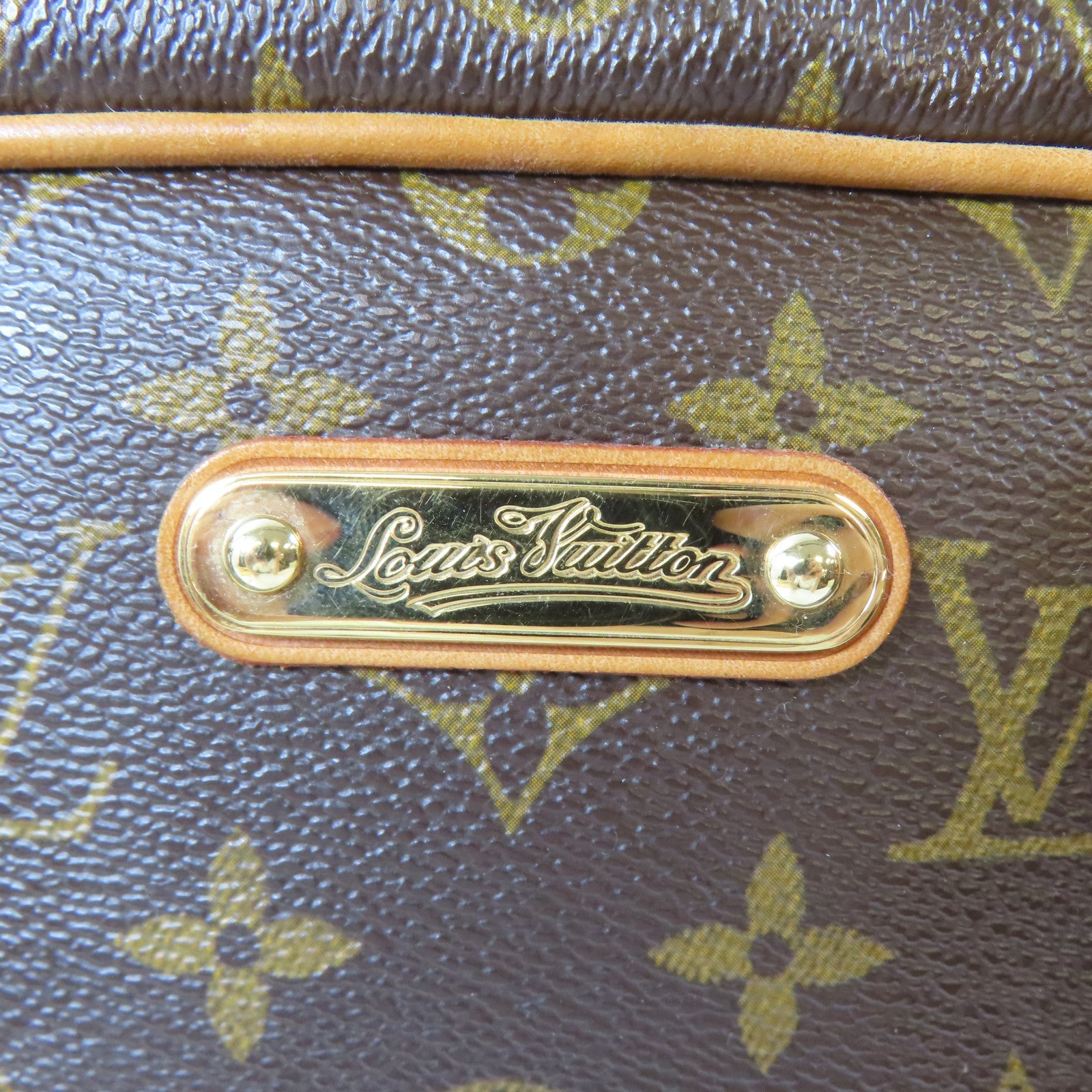 LOUIS VUITTON Monogram Montorgueil GM金扣肩背袋啡色