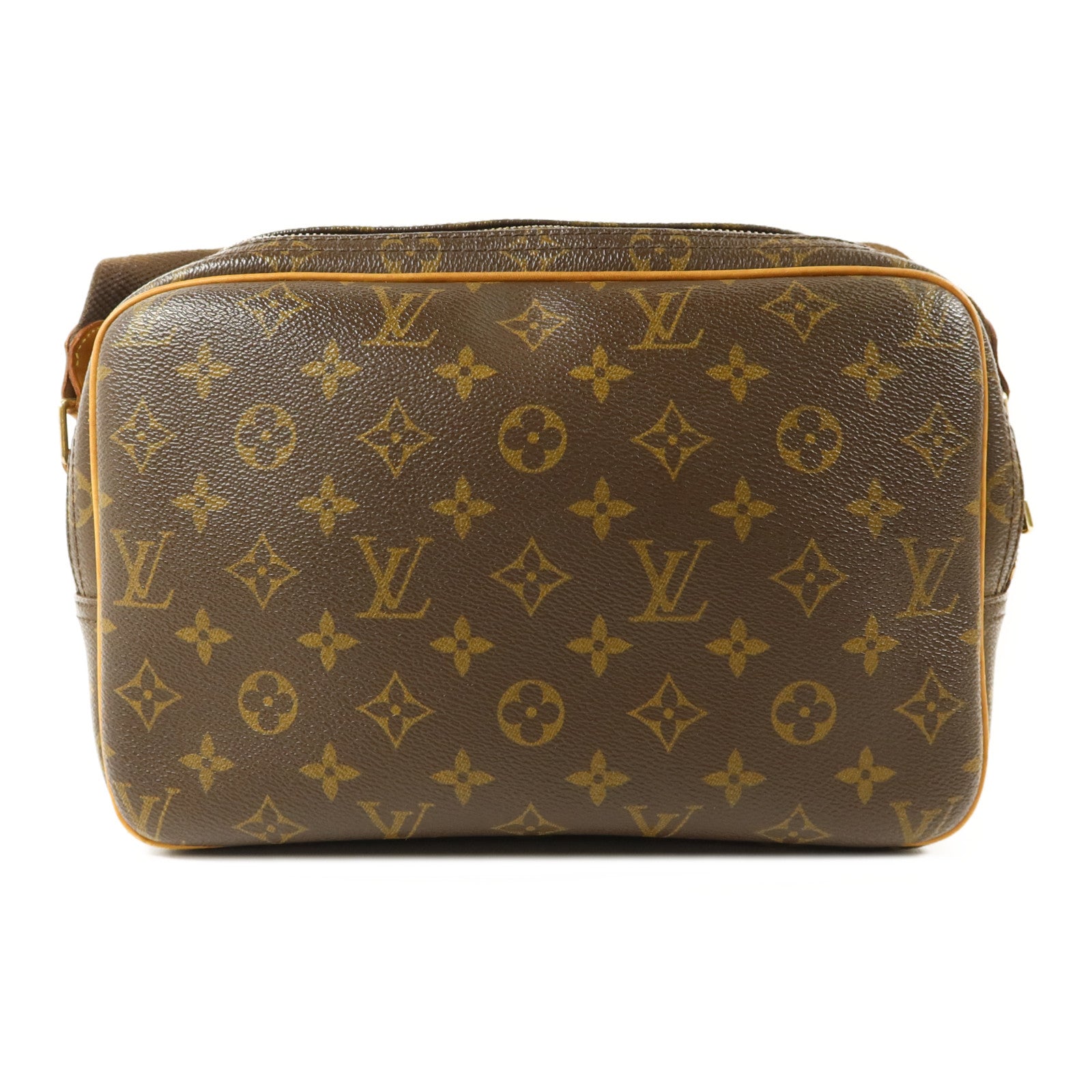 LOUIS VUITTON Monogram Reporter PM金扣肩背袋
