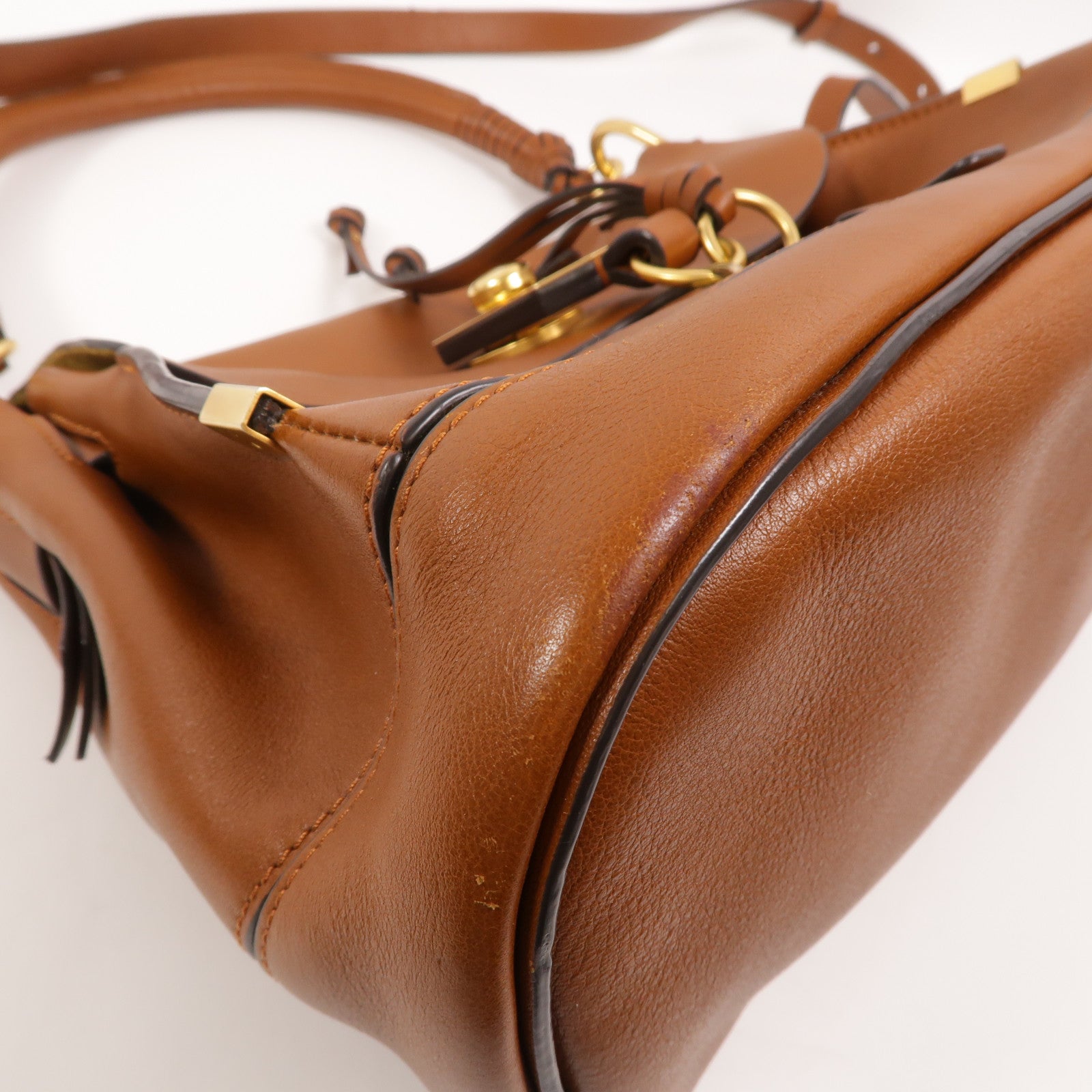 Chloe 牛皮皮革Owen Flap Bag Medium手挽肩背兩用袋