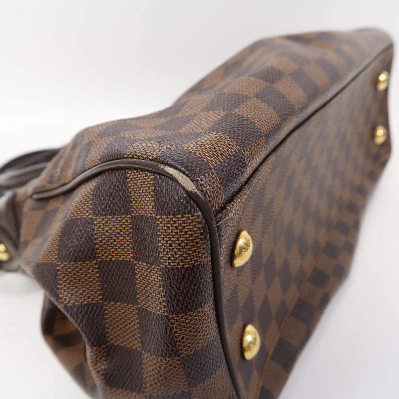 LOUIS VUITTON 【激減優惠】Damier Trevi PM金扣手挽肩背兩用袋啡色