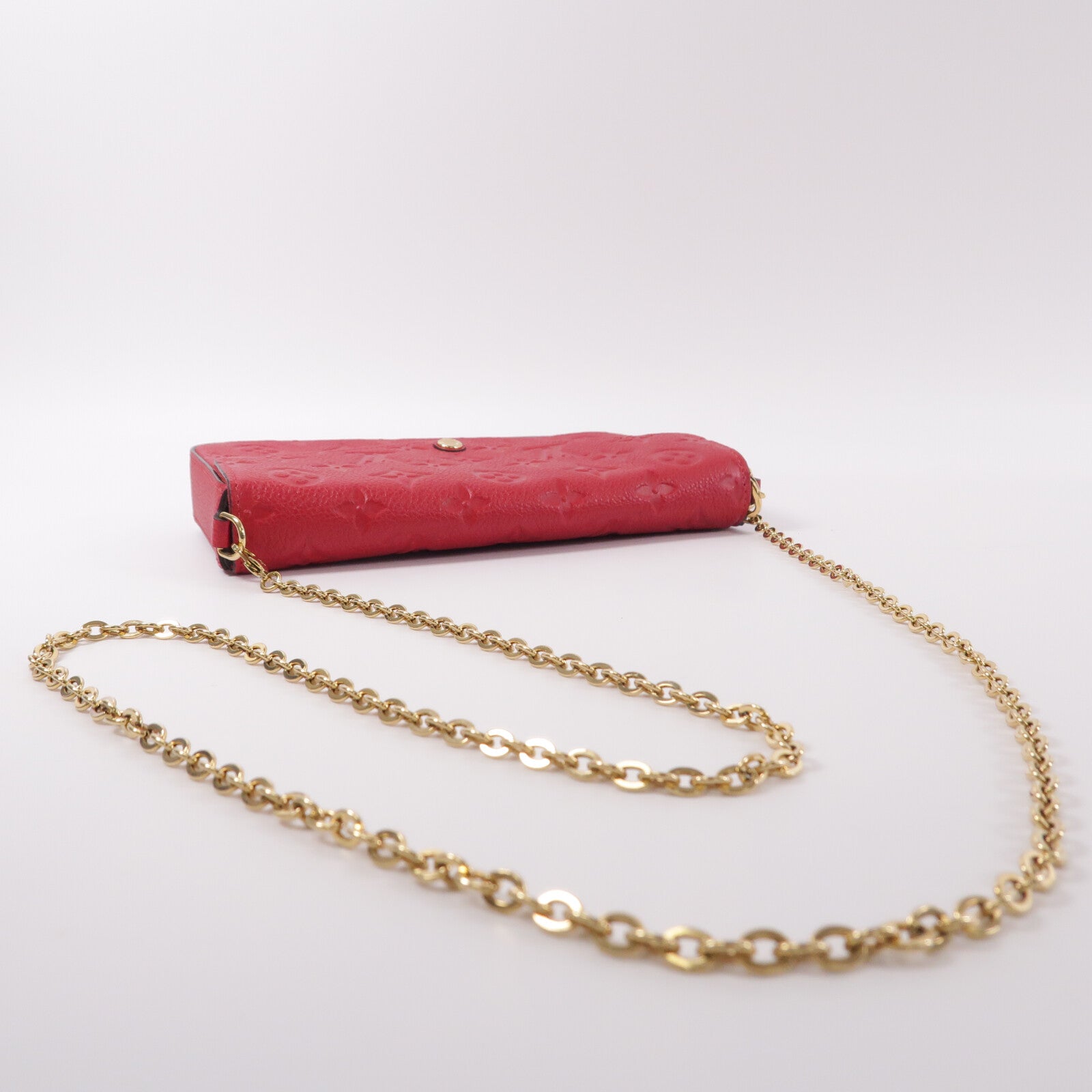 LOUIS VUITTON Monogram Empreinte Pochette Felicie鏈帶肩背袋