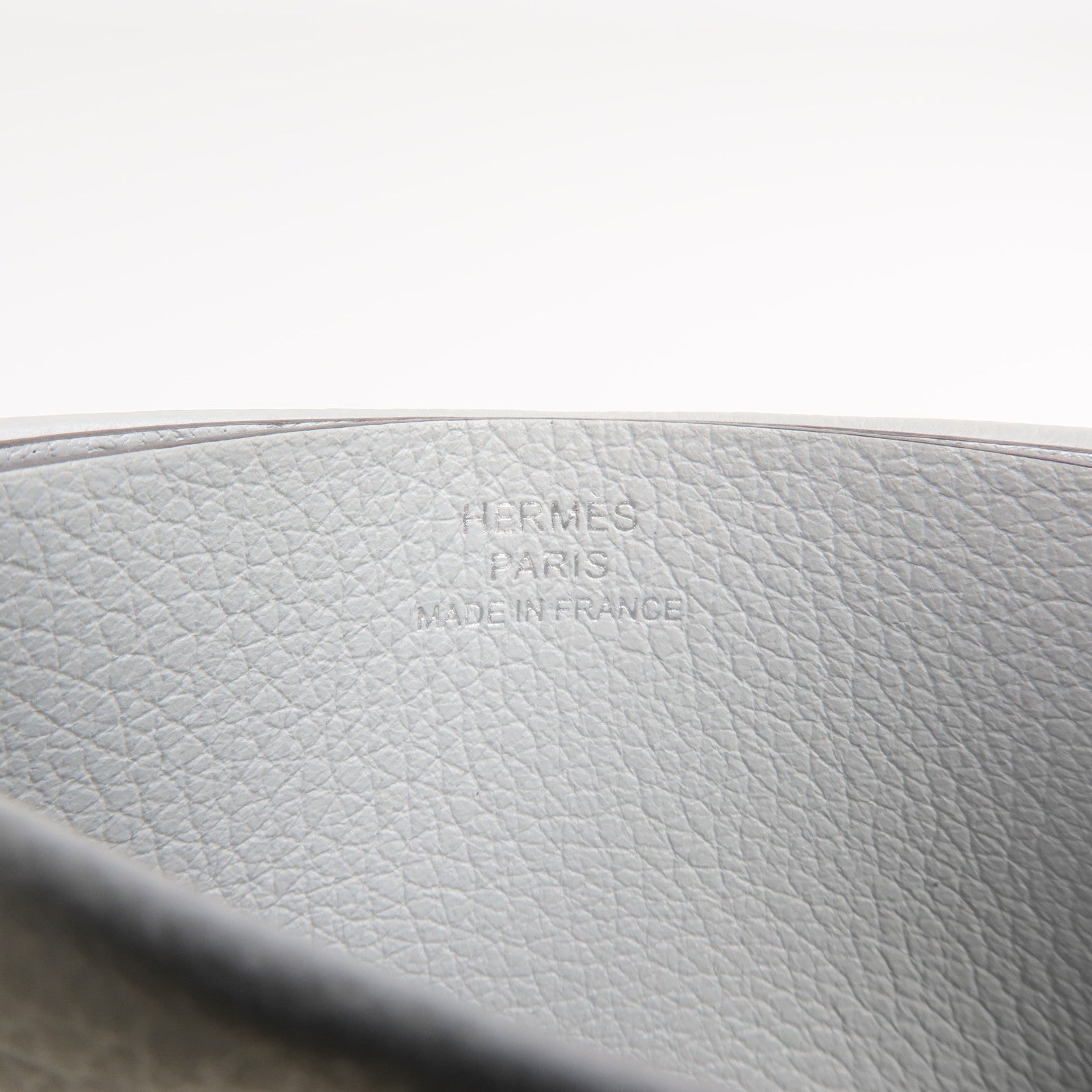 HERMES Evercolor皮革Card Case卡片套Gris Meyer