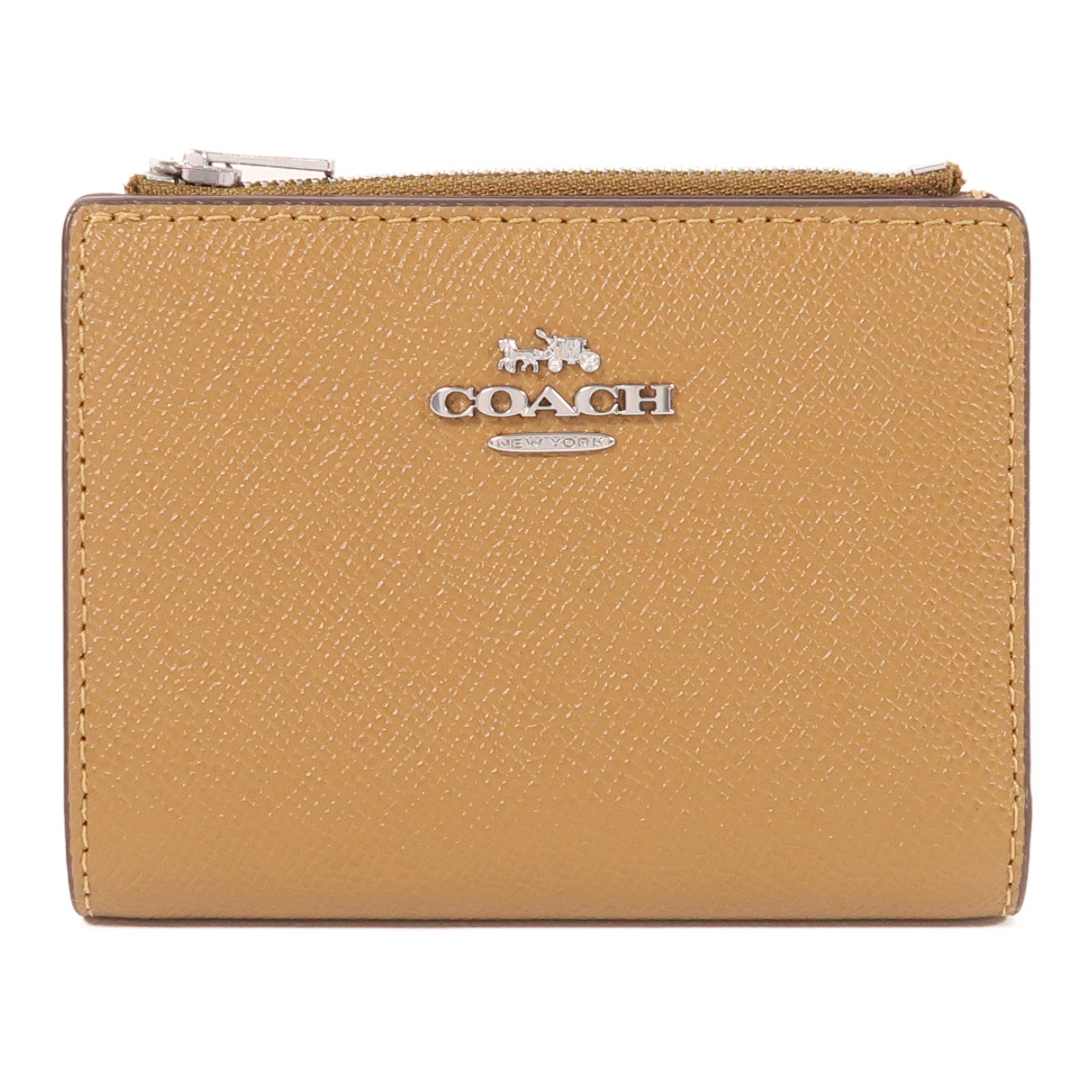 COACH 牛皮皮革Wallet銀扣錢包