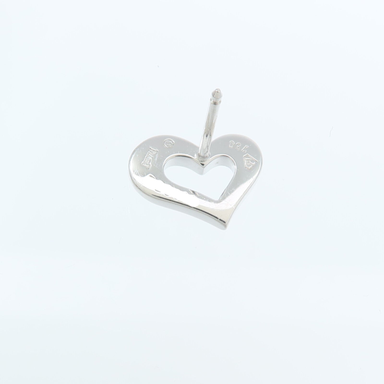 PIAGET 18K白金Stud Earrings Heart耳環