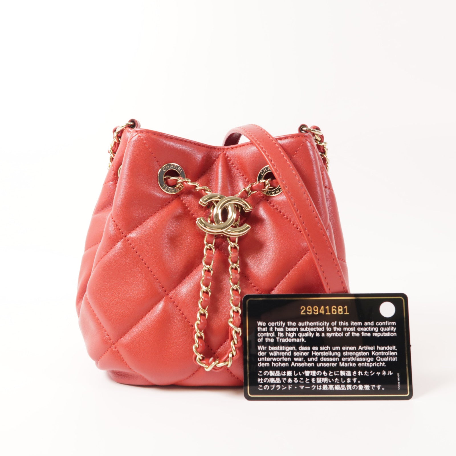 CHANEL 羊皮皮革Mini CC Dweller金扣肩背袋