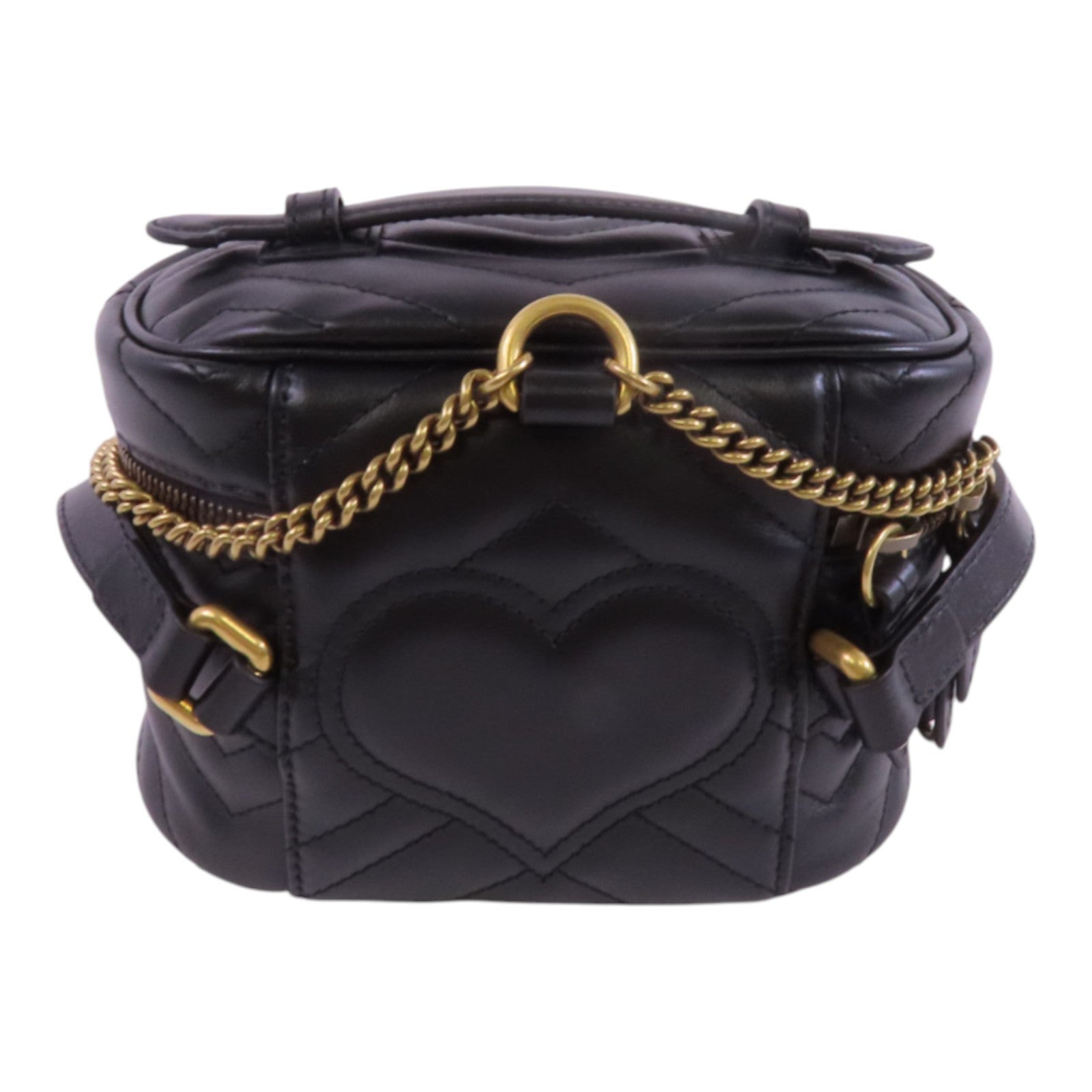 GUCCI 牛皮皮革GG Marmont Backpack金扣背包