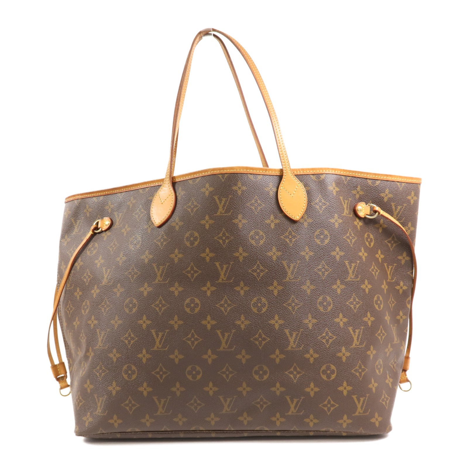 LOUIS VUITTON Monogram Neverfull GM金扣手挽袋