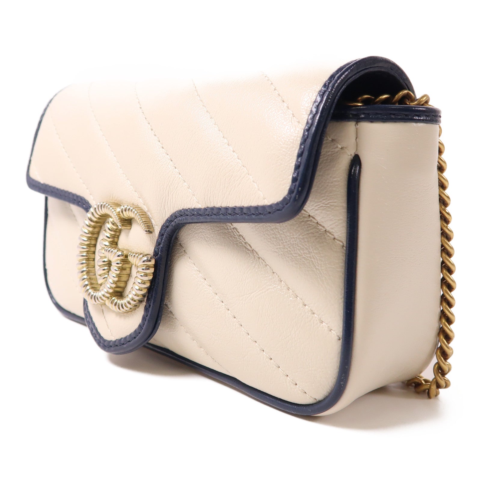 GUCCI 牛皮皮革GG Marmont Super Mini肩背袋