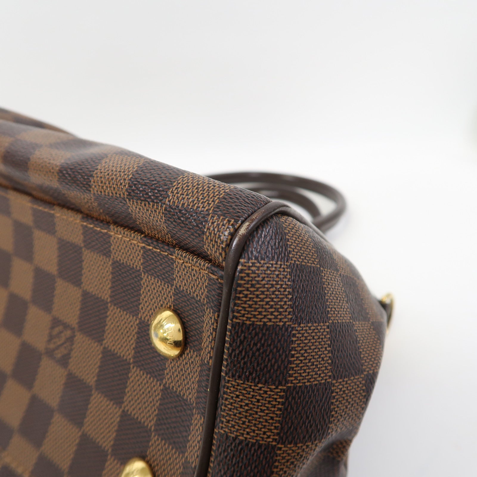 LOUIS VUITTON 【激減優惠】Damier Trevi PM金扣手挽肩背兩用袋啡色