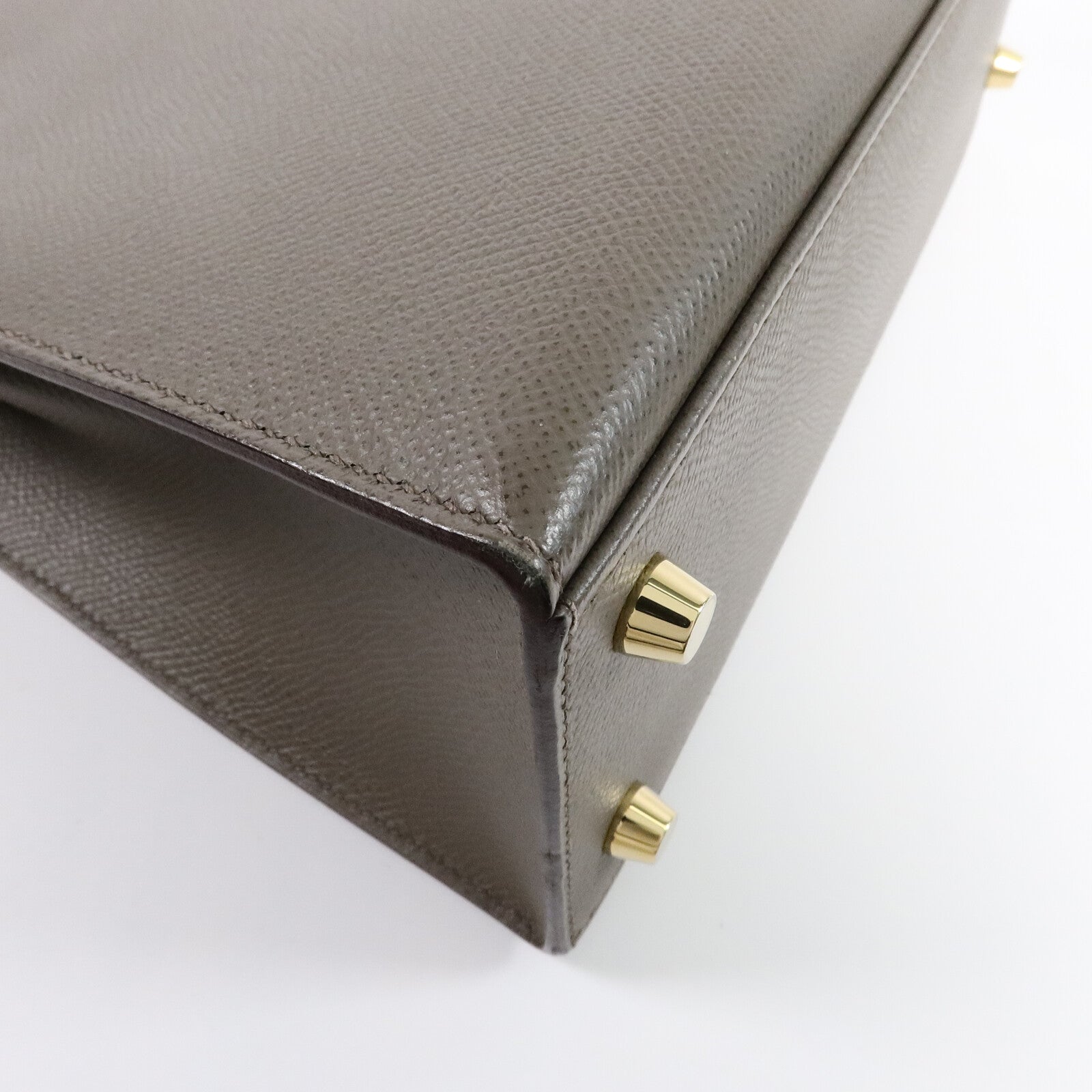 HERMES Epsom皮革Kelly 25手挽肩背兩用袋Etain