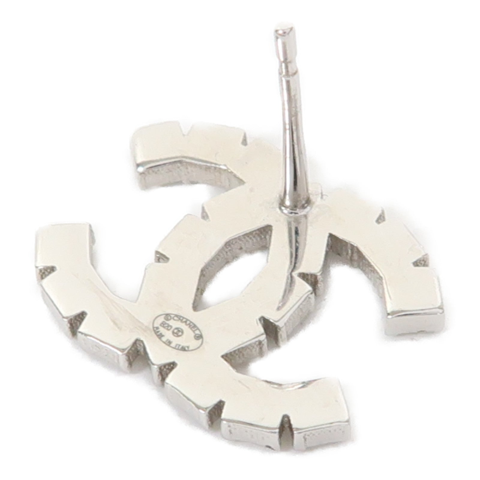 CHANEL 金屬Earrings耳環銀色