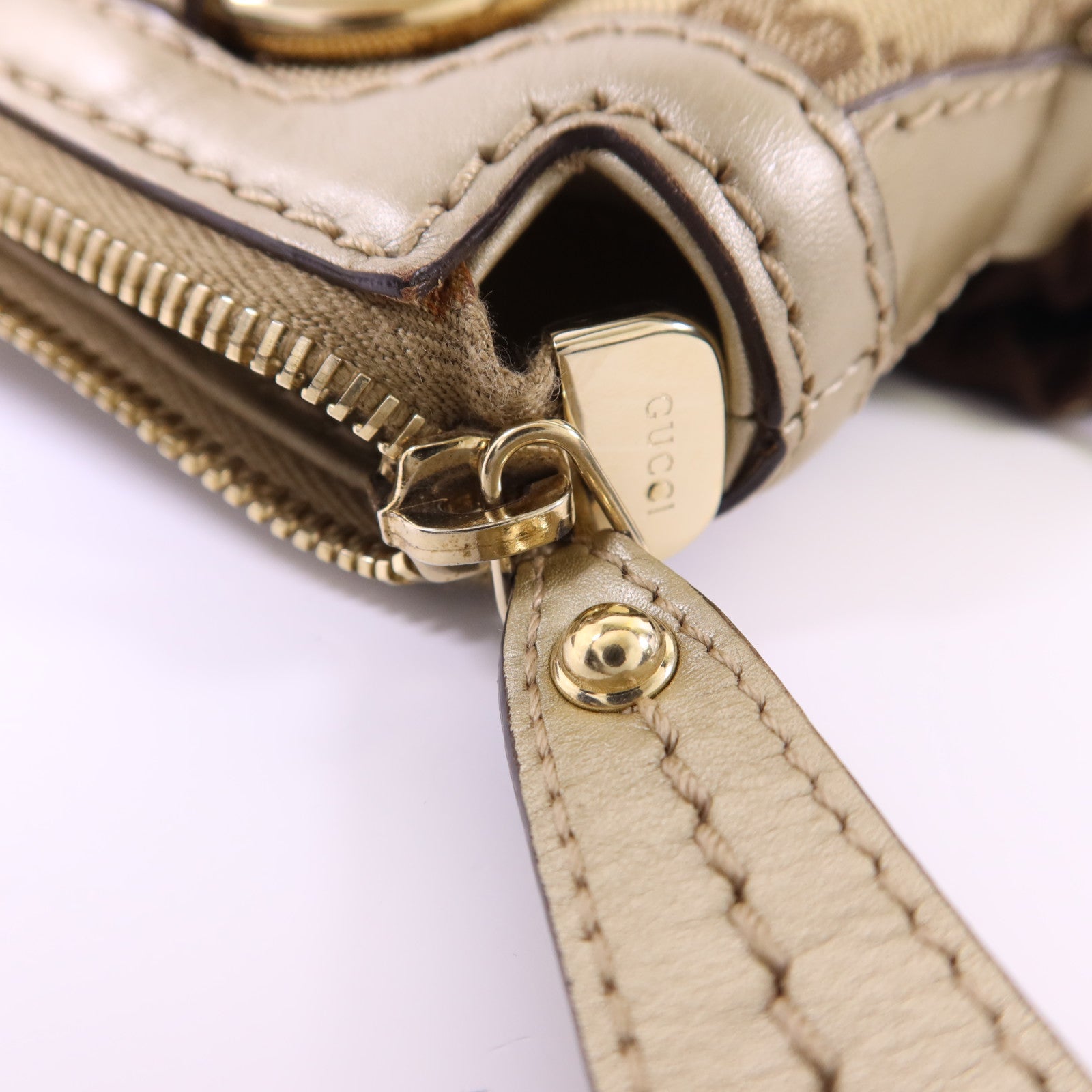 GUCCI 帆布2 Way Shoulder Bag金扣手挽肩背兩用袋