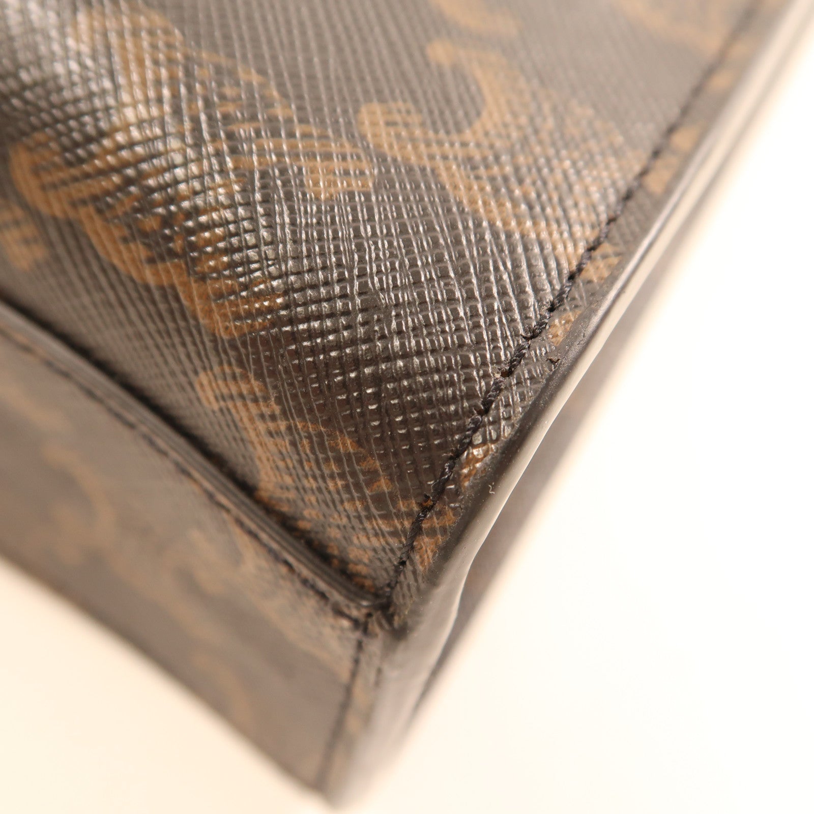 CELINE 塗層帆布Cabas Triomphe金扣手挽肩背兩用袋