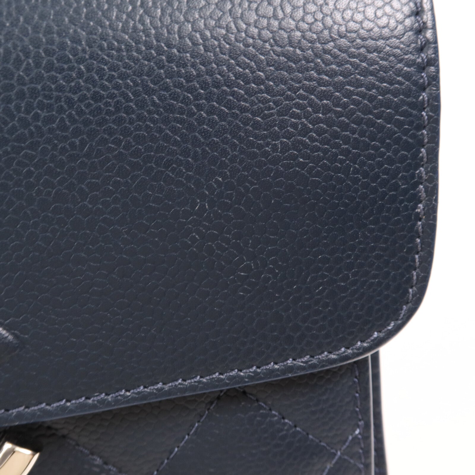 CHANEL 牛皮皮革Chain Shoulder銀扣鏈帶肩背袋