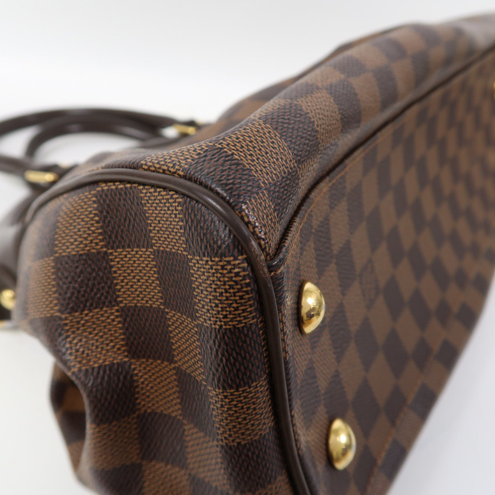 LOUIS VUITTON 【激減優惠】Damier Trevi PM金扣手挽肩背兩用袋啡色