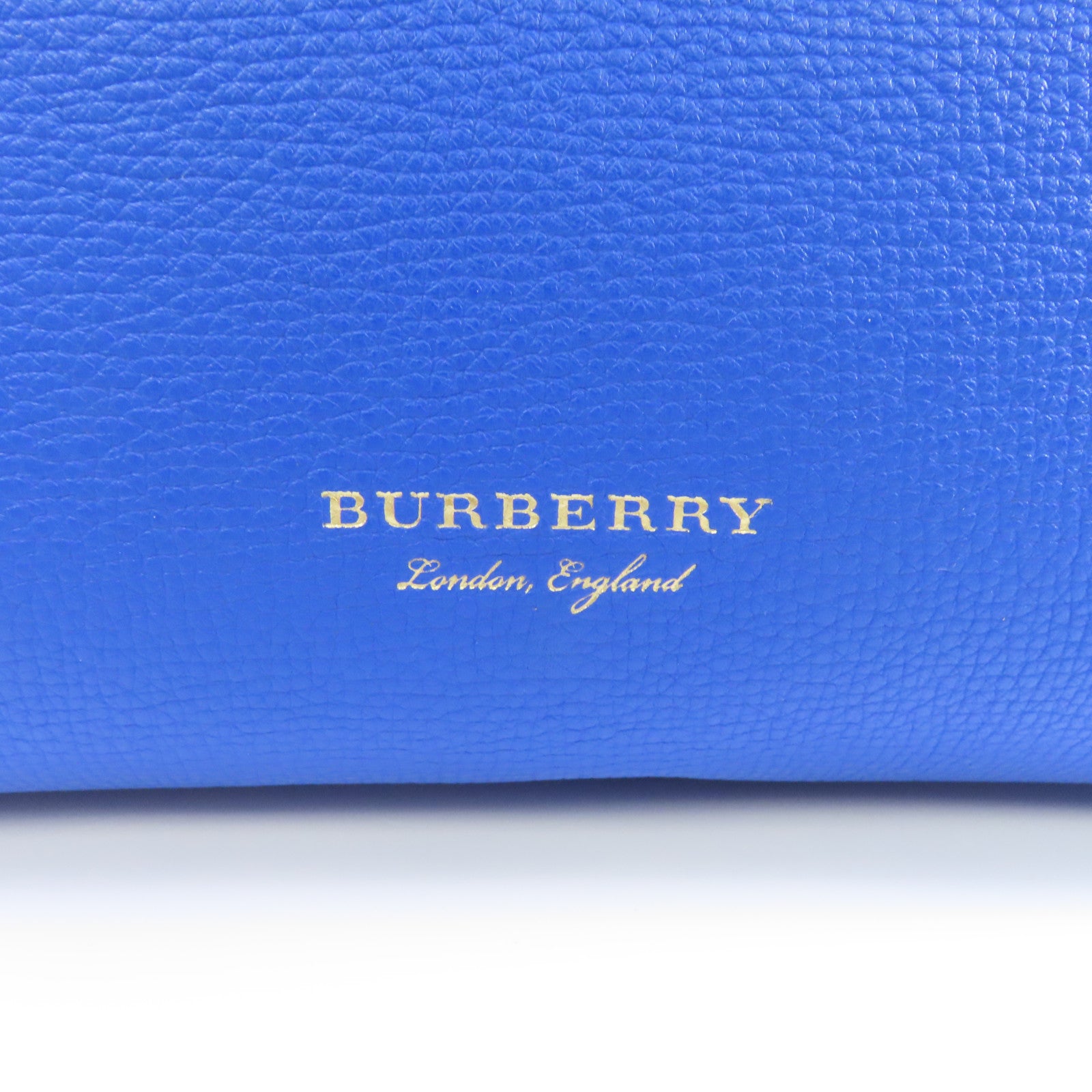 BURBERRY 牛皮皮革2way Shoulder Bag金扣手挽肩背兩用袋藍色
