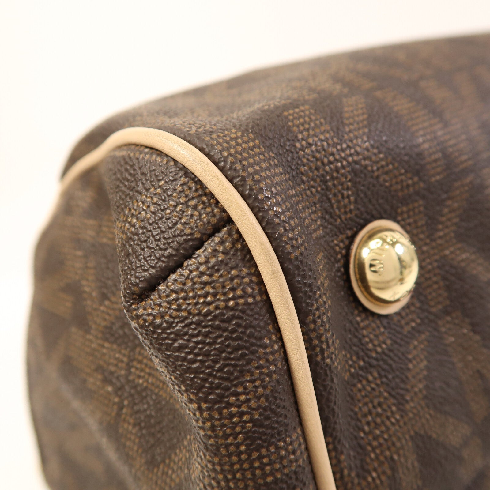 Michael Kors 塗層帆布Grayson金扣手挽袋