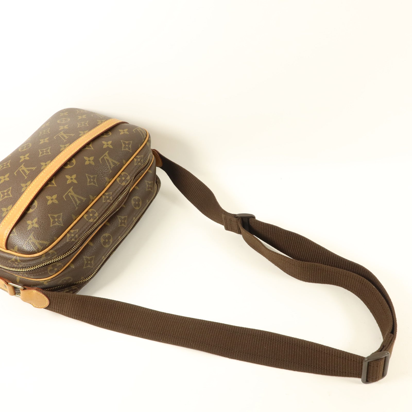 LOUIS VUITTON Monogram Reporter PM金扣肩背袋