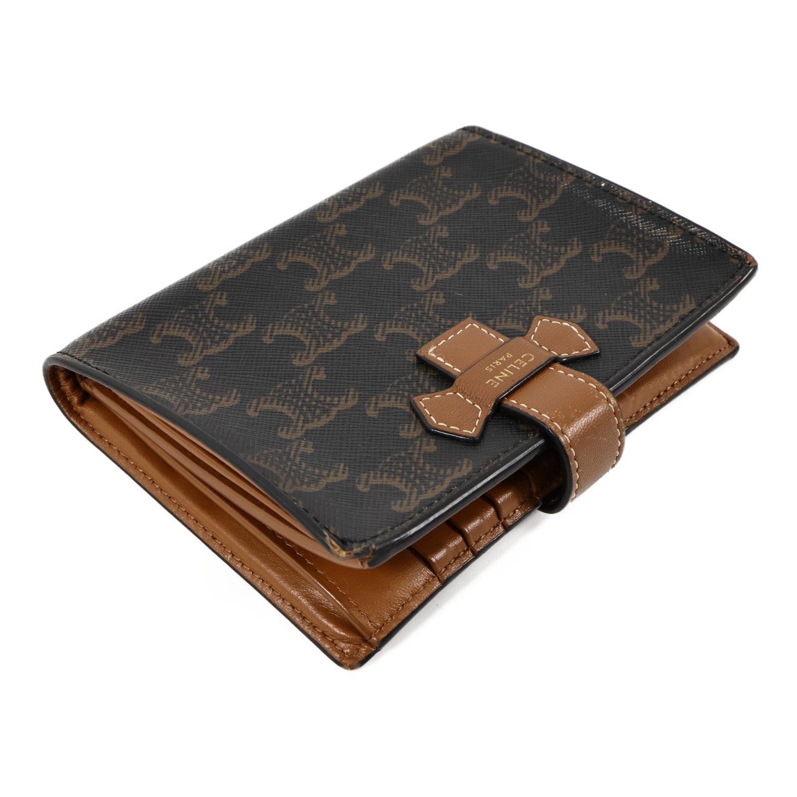CELINE 帆布Triomphe Wallet錢包