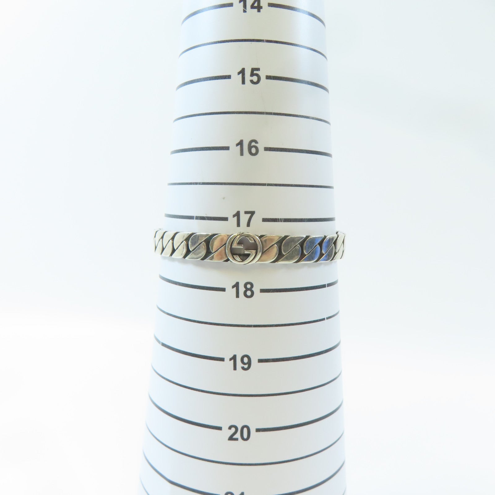 GUCCI 925純銀Bangle手鐲銀色