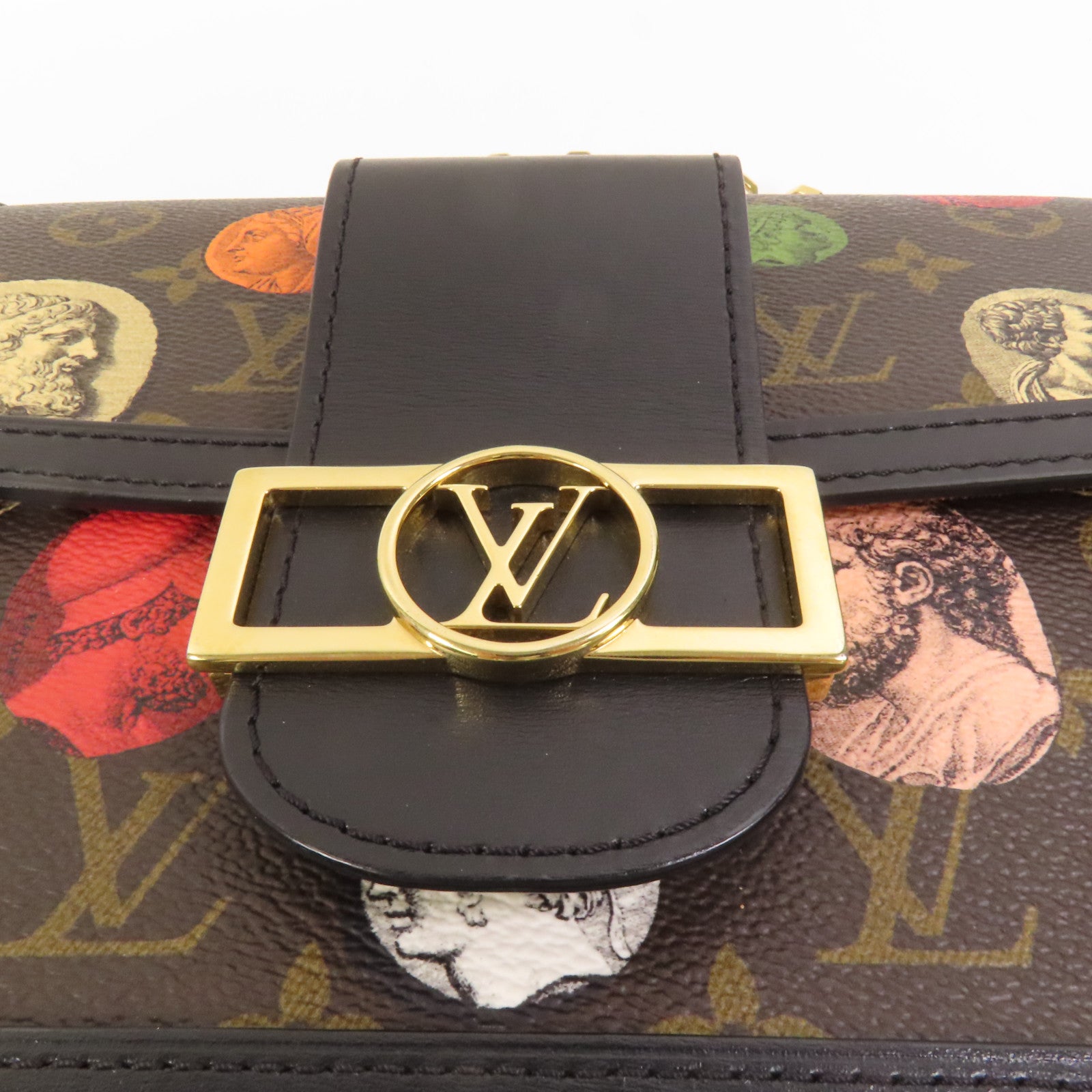 LOUIS VUITTON Monogram LV x Fornasetti Dauphine金扣手挽肩背兩用袋