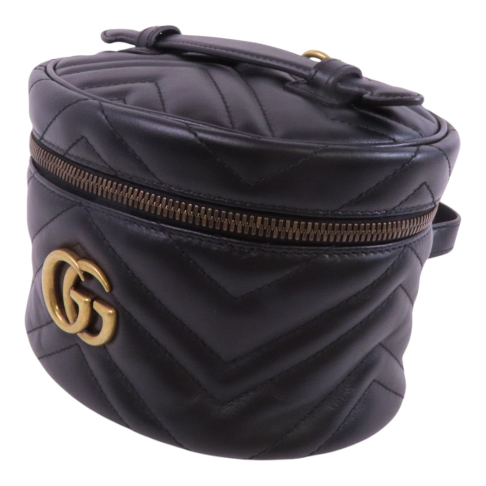 GUCCI 牛皮皮革GG Marmont Backpack金扣背包