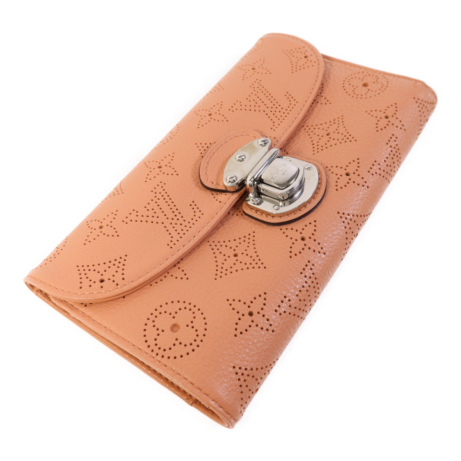 LOUIS VUITTON Mahina Amelia Trifold Wallet銀扣長錢包