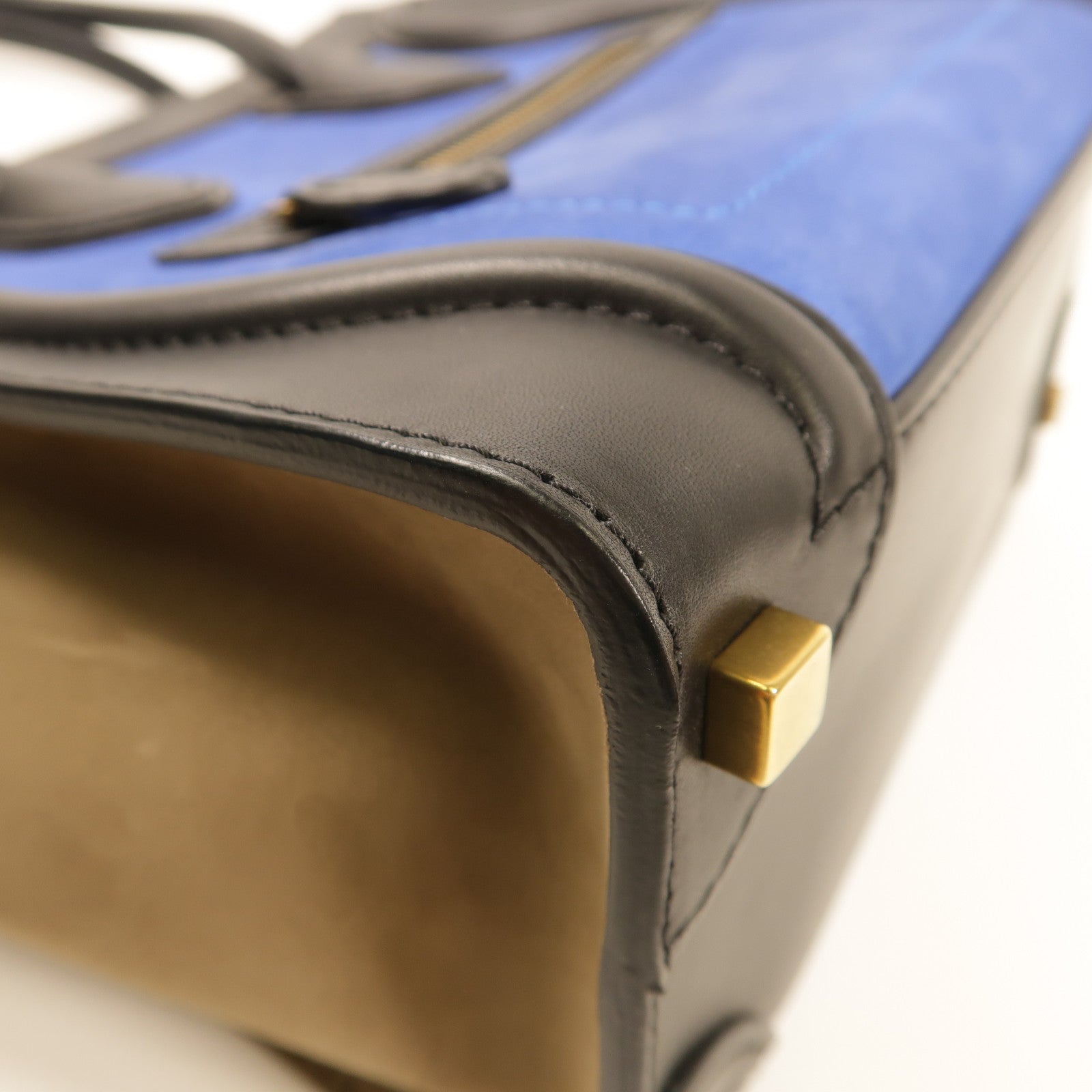 CELINE 牛皮/麂皮皮革Mirco Luggage手挽袋