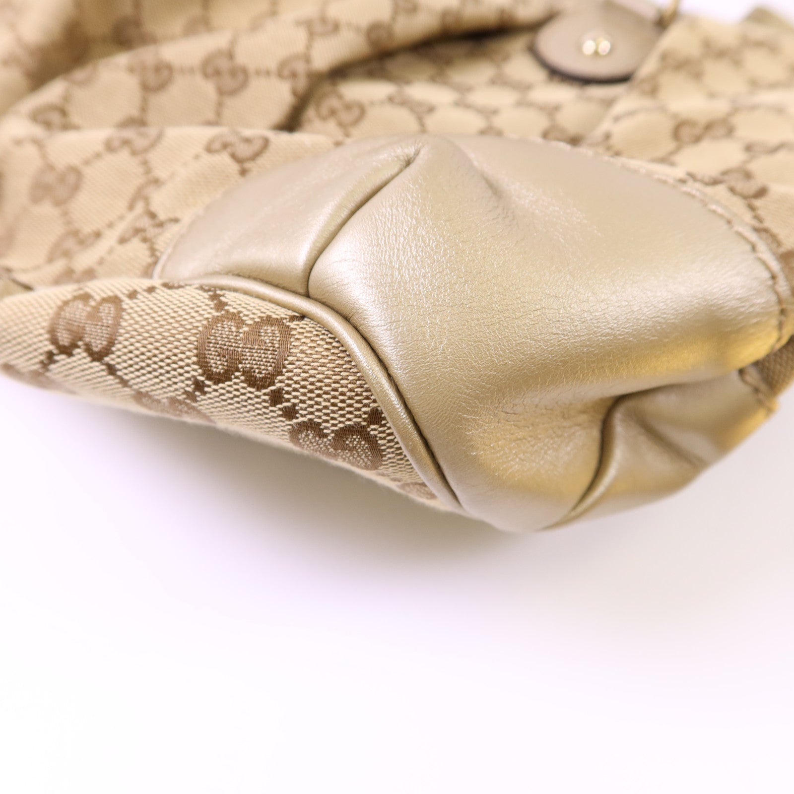 GUCCI 帆布2 Way Shoulder Bag金扣手挽肩背兩用袋