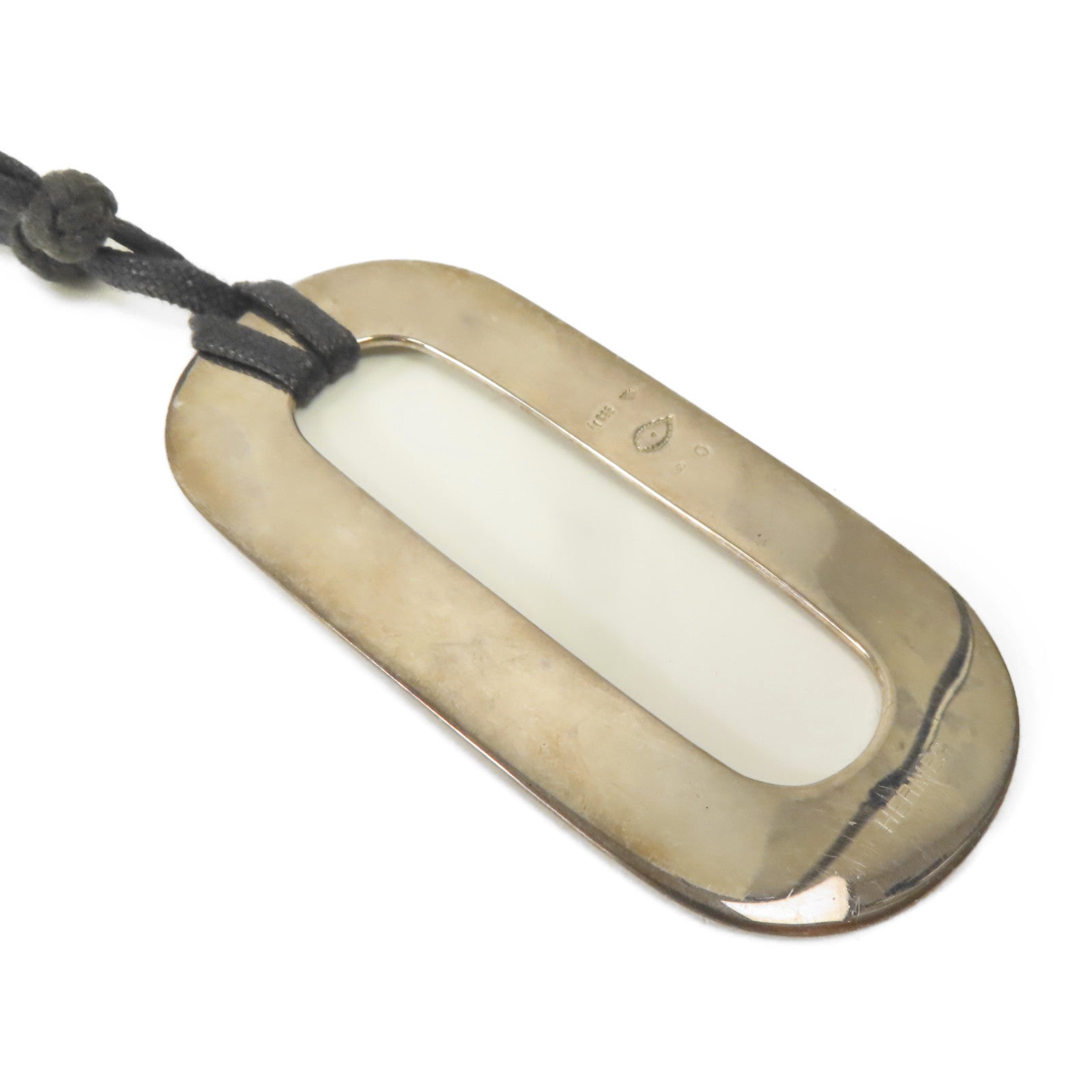 HERMES 925純銀/皮革Touareg Necklace項鍊