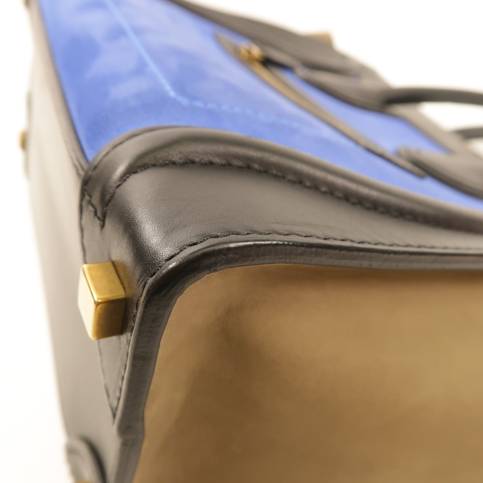 CELINE 牛皮/麂皮皮革Mirco Luggage手挽袋