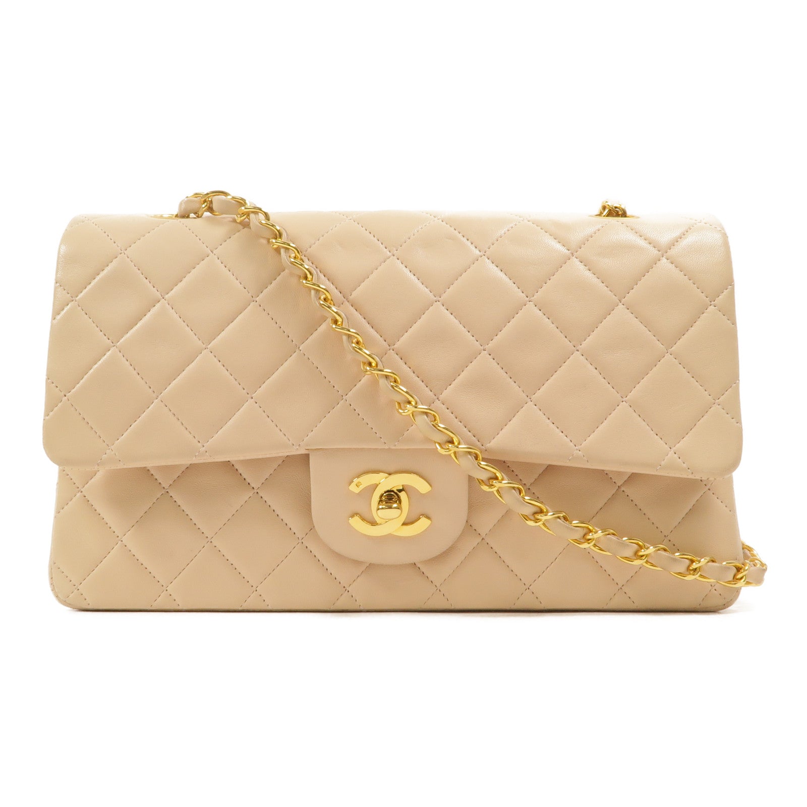 CHANEL 羊皮皮革Vintage Classic 25鏈帶肩背袋