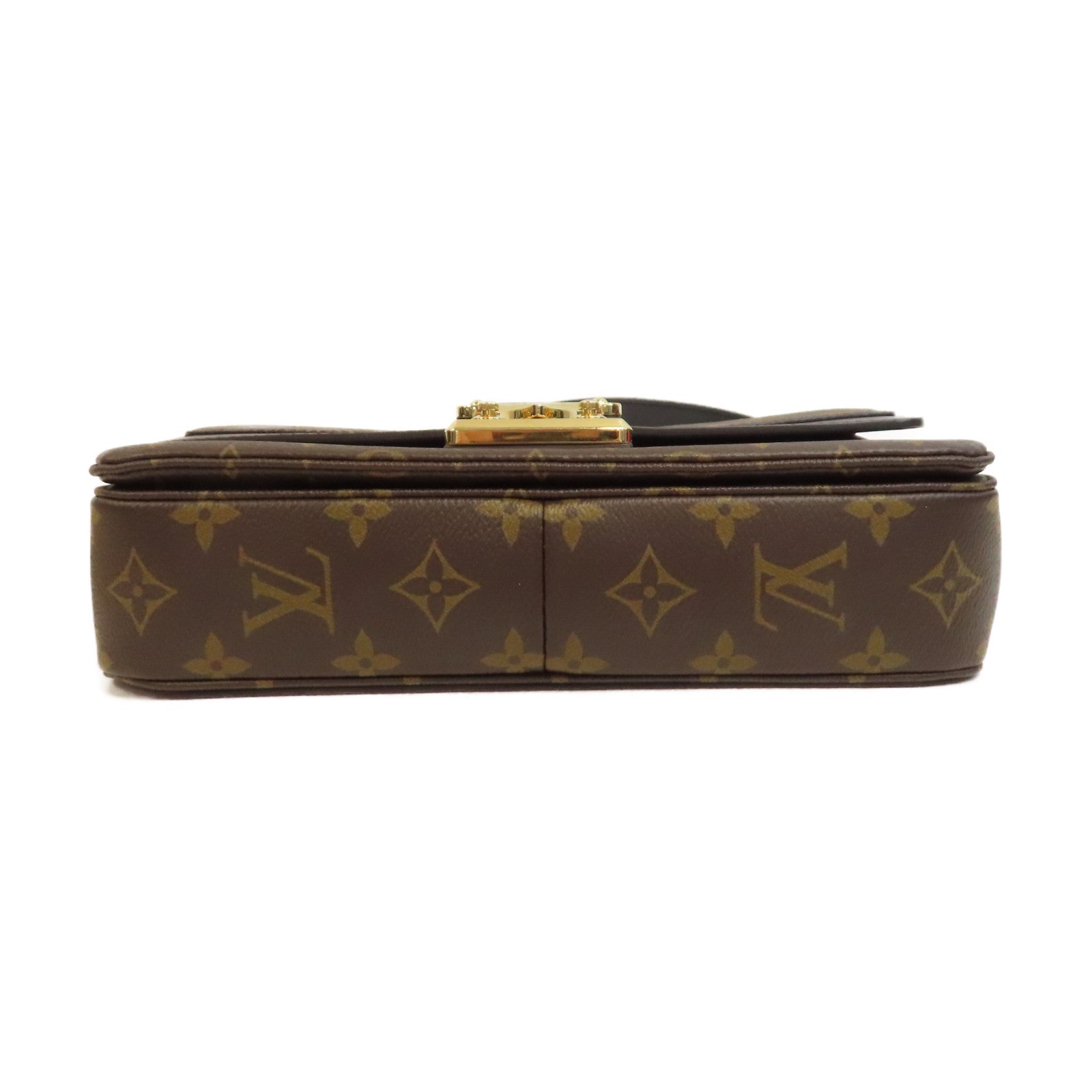 LOUIS VUITTON Monogram Marceau金扣鏈帶肩背袋啡色