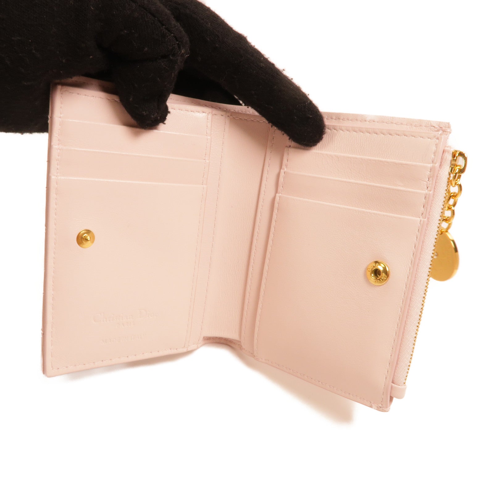 Dior 皮革Wallet金扣錢包