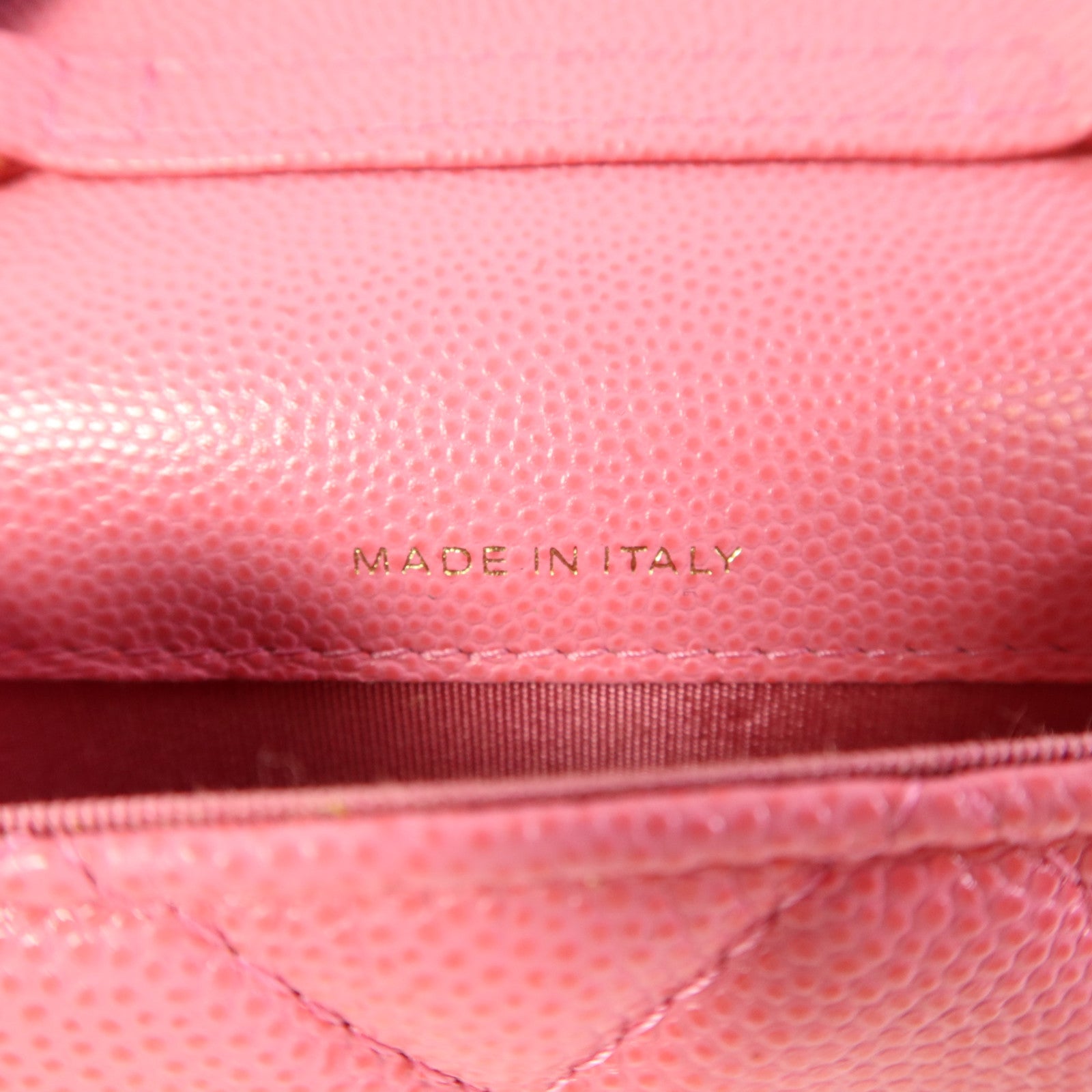 CHANEL 牛皮皮革Phone Holder金扣鏈帶肩背袋