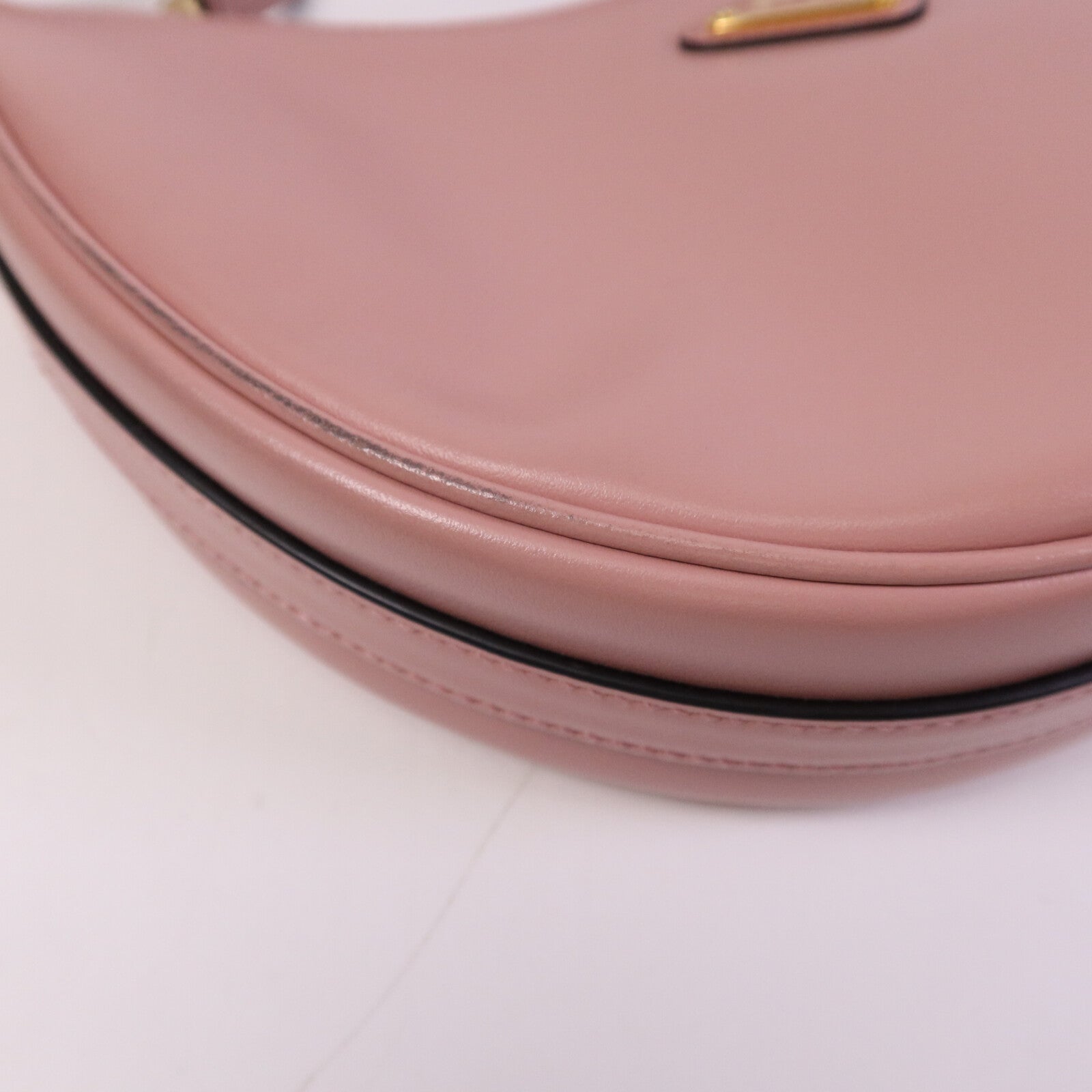 PRADA 牛皮皮革Arque金扣手挽肩背兩用袋
