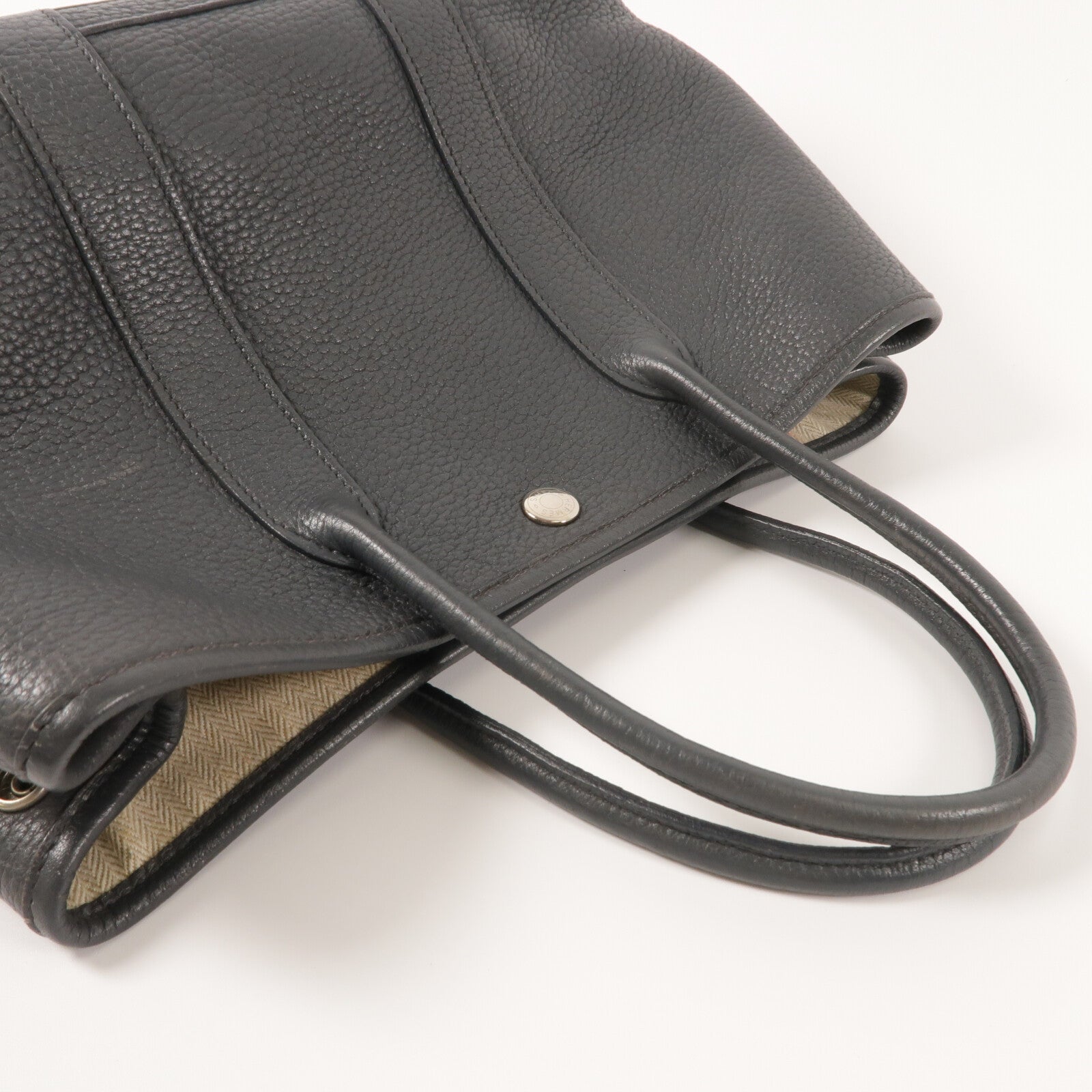 HERMES Negonda皮革Garden Party TPM手挽袋Ardoise