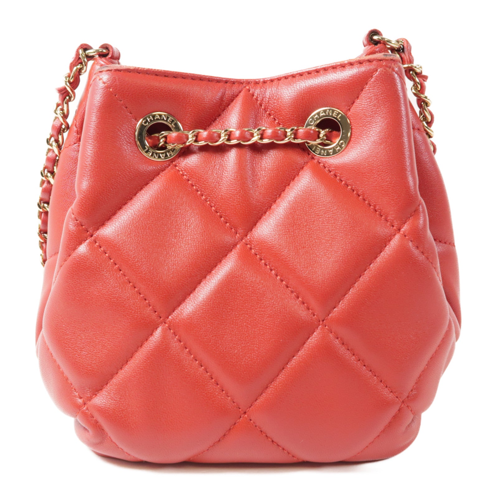 CHANEL 羊皮皮革Mini CC Dweller金扣肩背袋