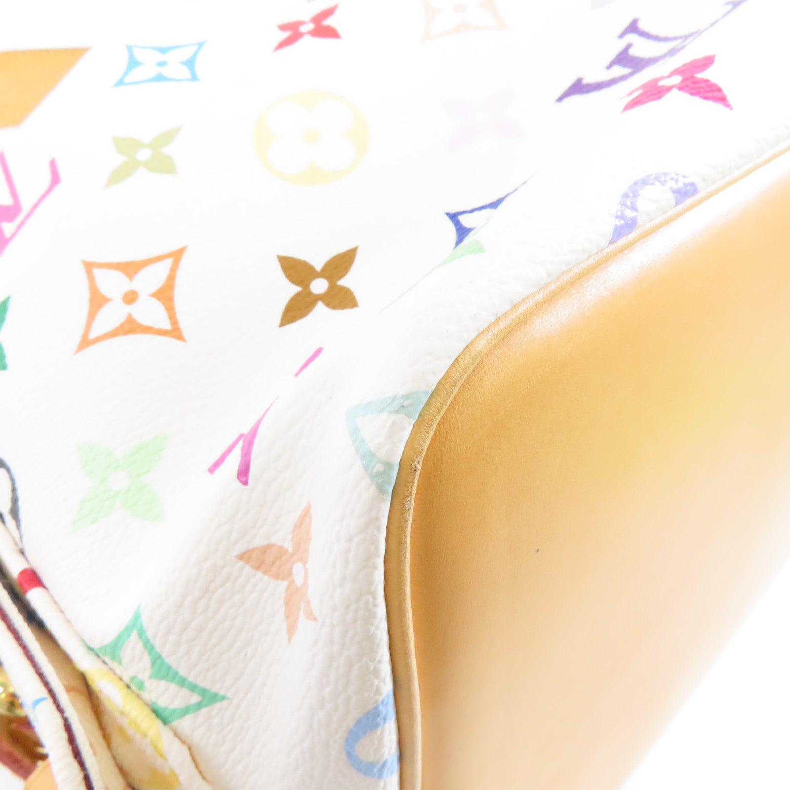 LOUIS VUITTON Monogram Multicolore Petit Noe金扣肩背袋白色/彩色
