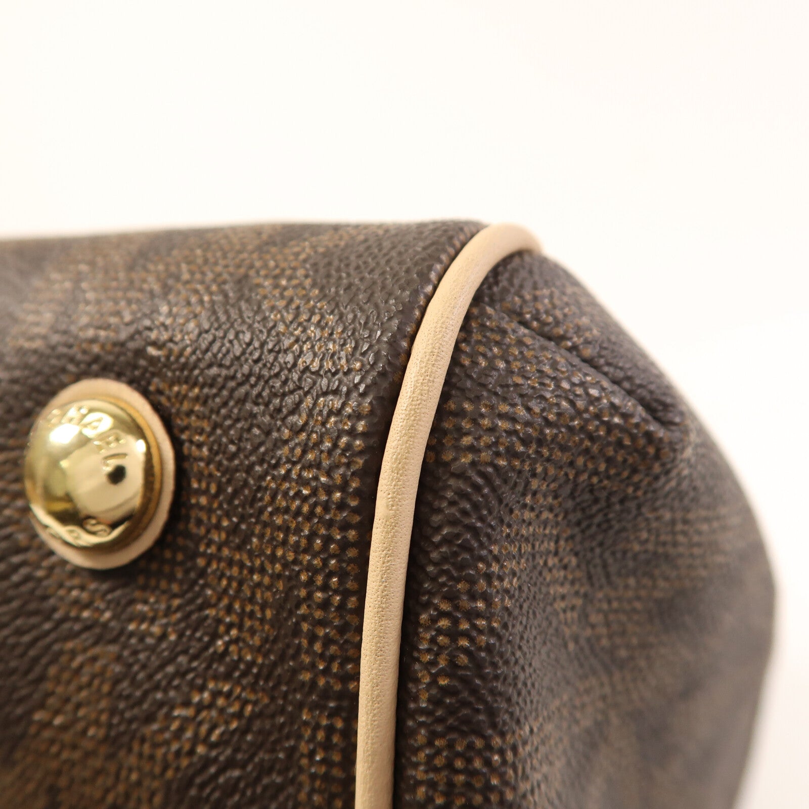 Michael Kors 塗層帆布Grayson金扣手挽袋