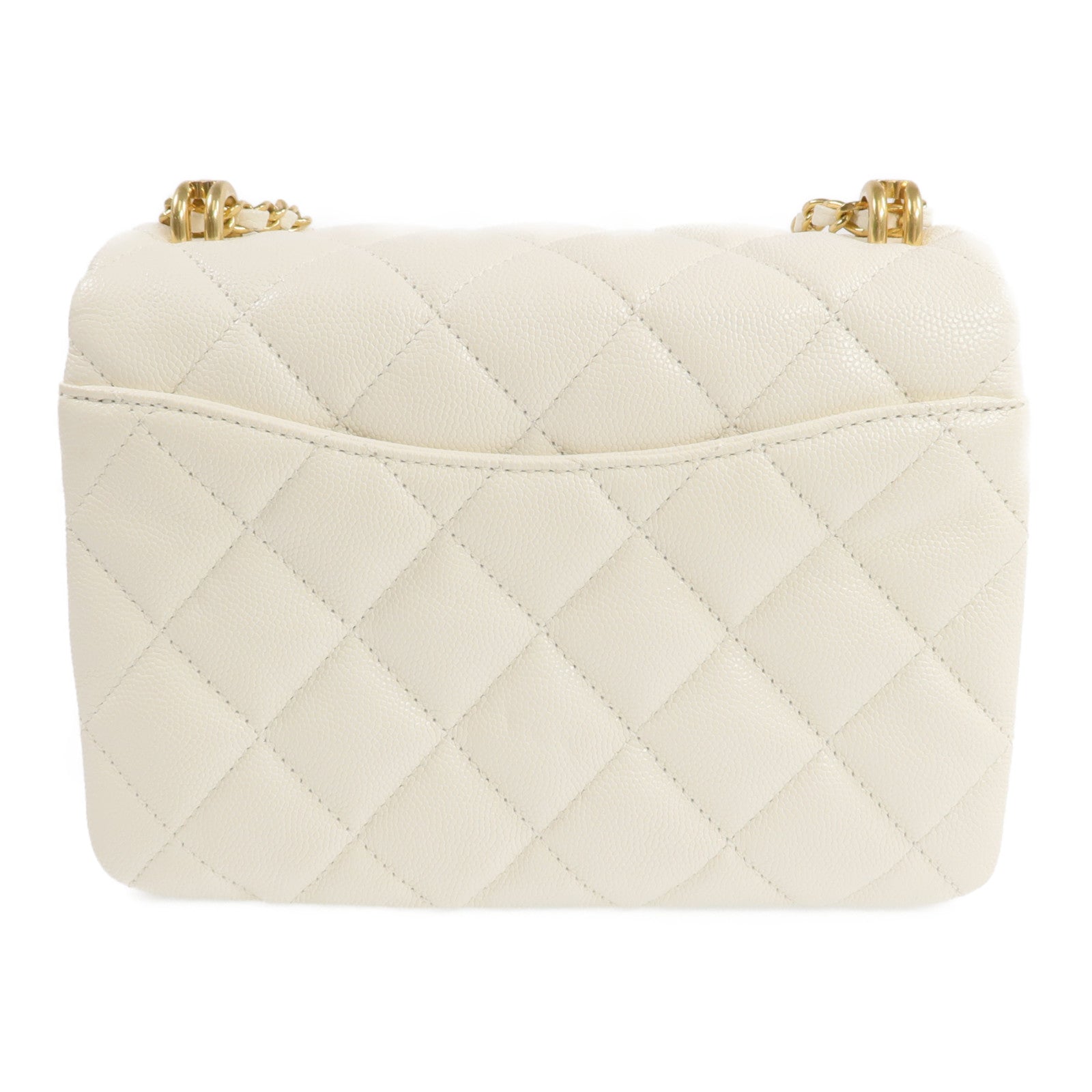 CHANEL 牛皮皮革Chain Shoulder Bag金扣鏈帶肩背袋