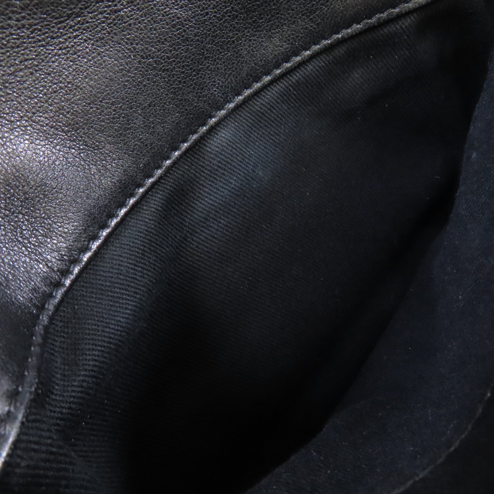 CHANEL 菱格羊皮皮革Chain Shoulder Bag銀扣鏈帶肩背袋黑色