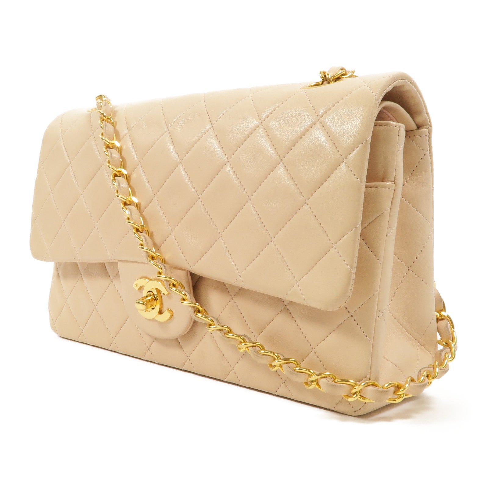CHANEL 羊皮皮革Vintage Classic 25鏈帶肩背袋
