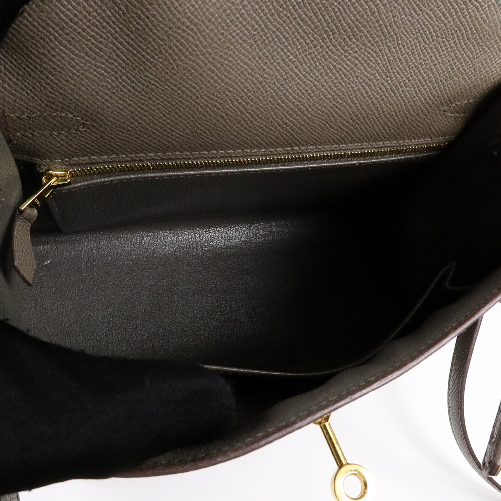 HERMES Epsom皮革Kelly 25手挽肩背兩用袋Etain