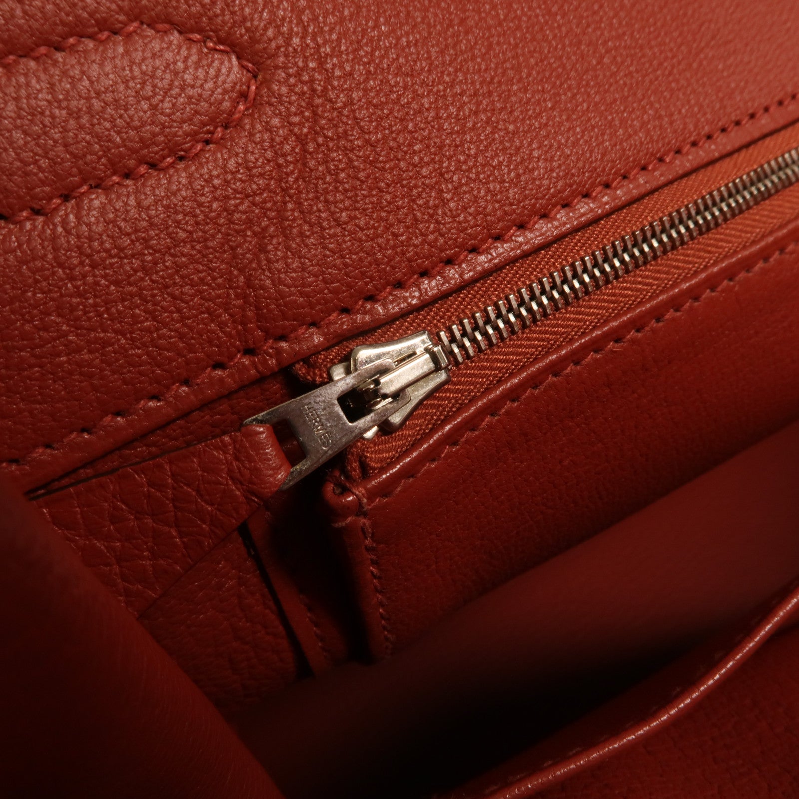 HERMES Togo皮革Birkin 35銀扣手挽袋Terre Battue