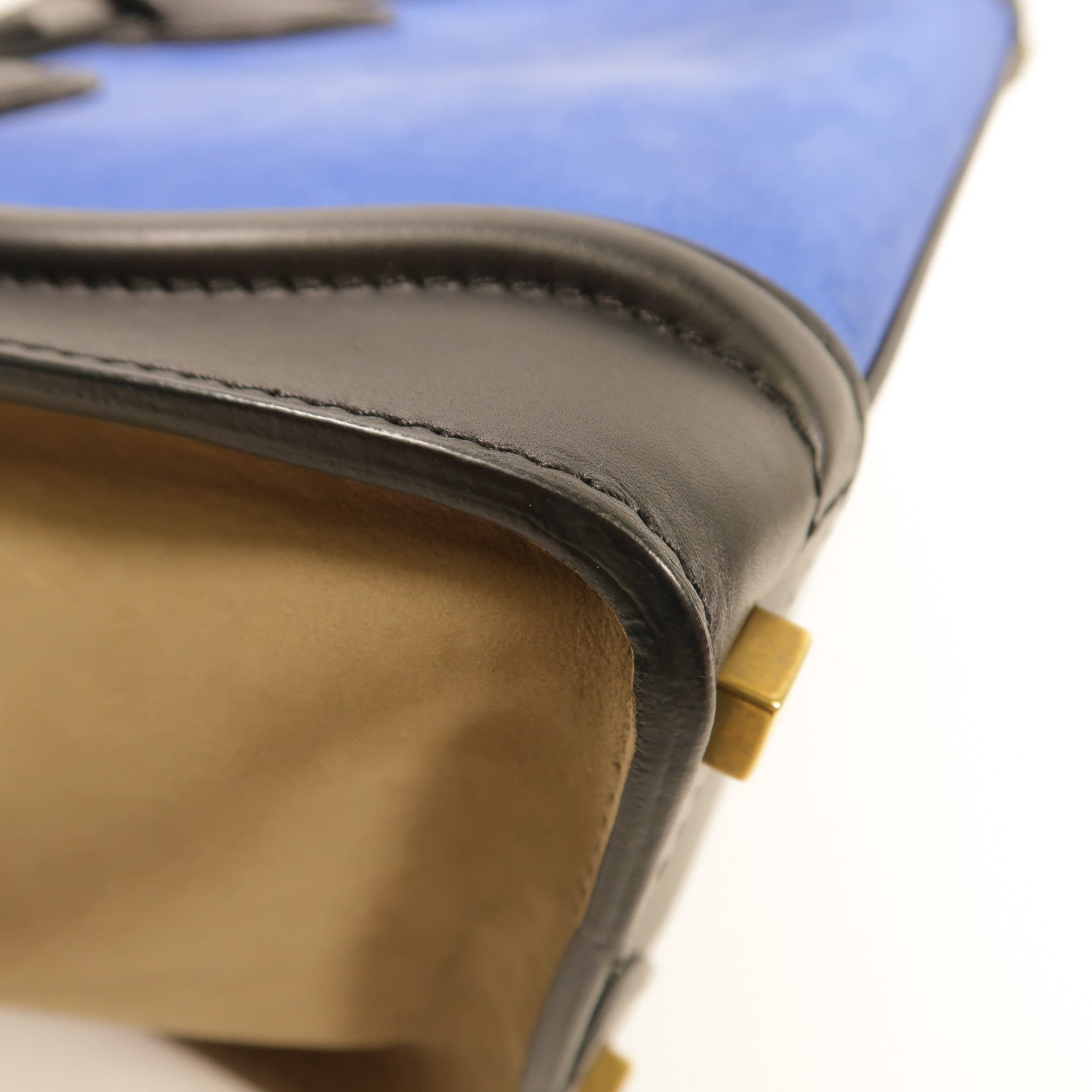 CELINE 牛皮/麂皮皮革Mirco Luggage手挽袋