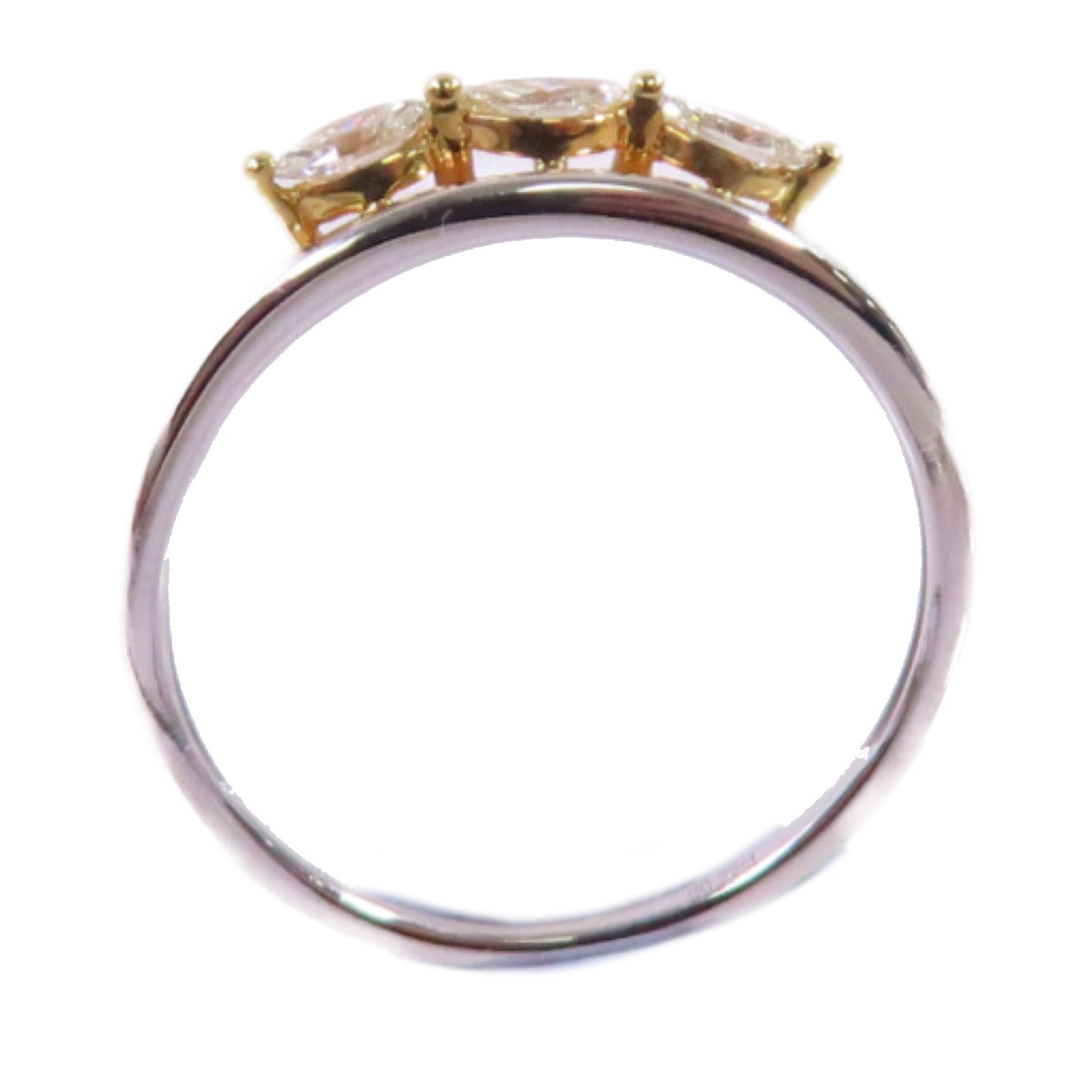 JEWELRY 18K白金/黃金Diamond Ring 0.22ct鑽石戒指US#7.25
